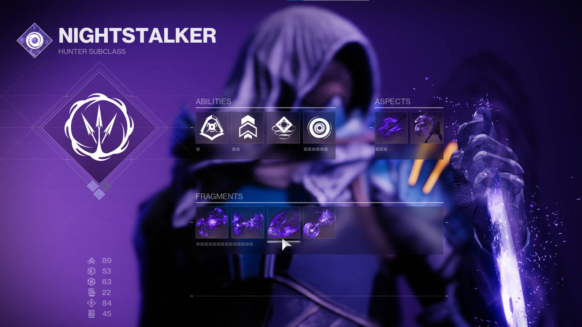 Nightstalker is one of the Hunter subclasses you can build out with Void 3.0