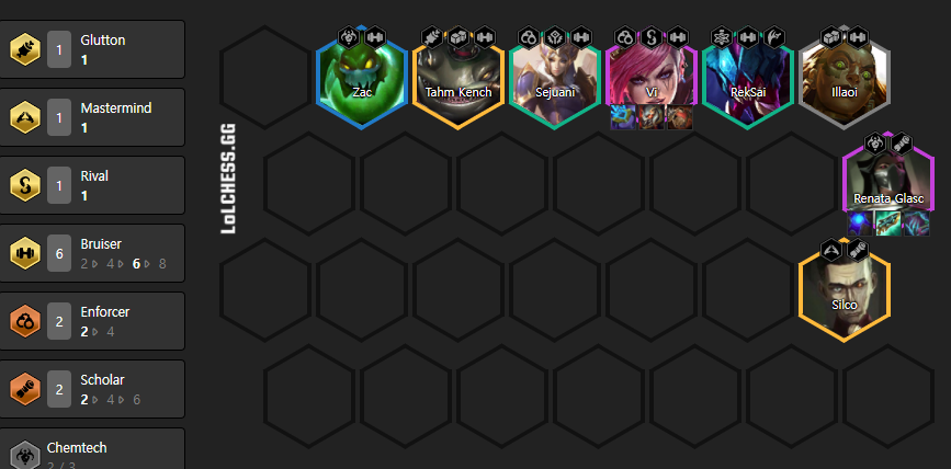 The current best comp featuring Vi as the main champion.
