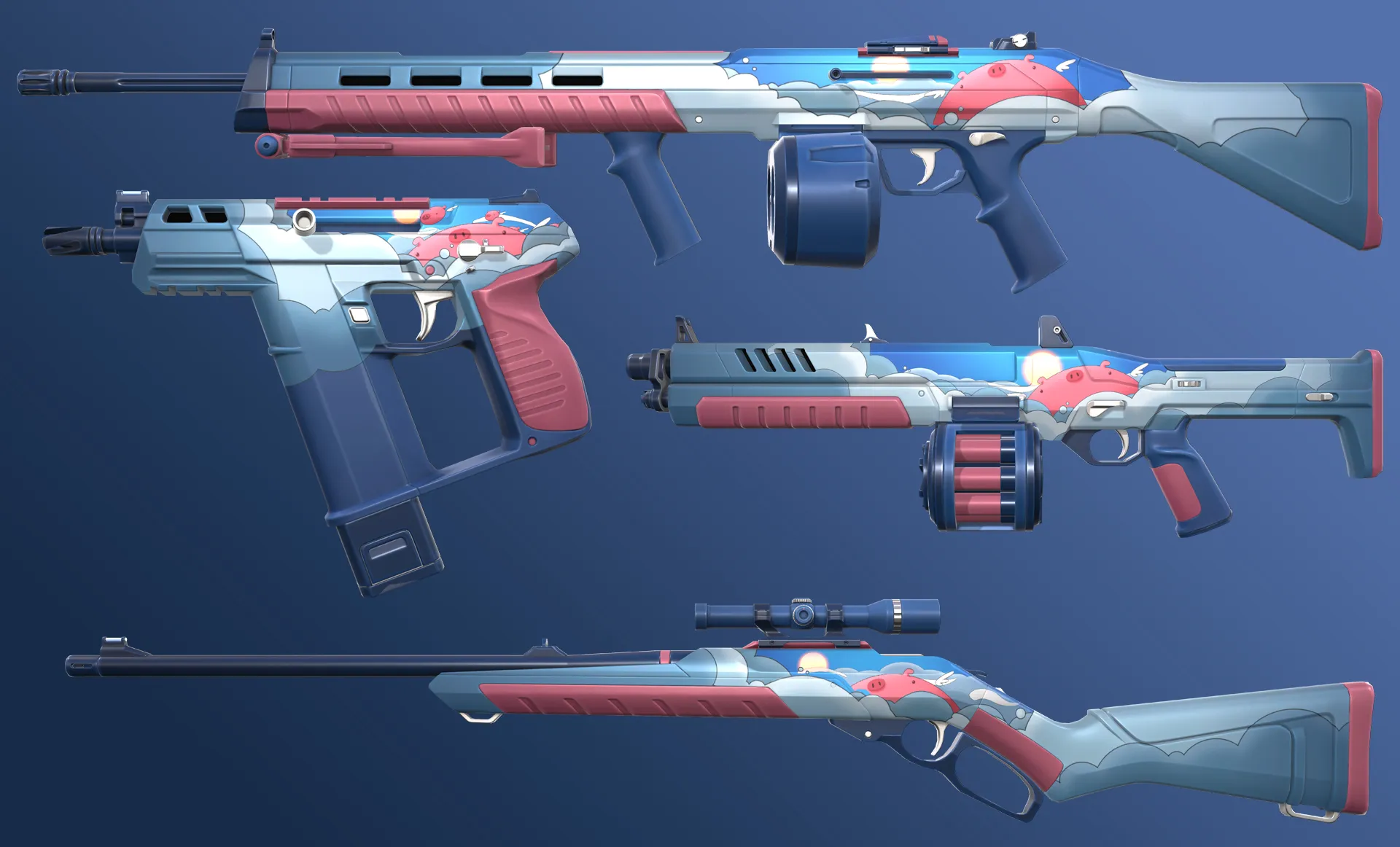 VALORANT Episode 4 Act 2 Battle Pass skin line