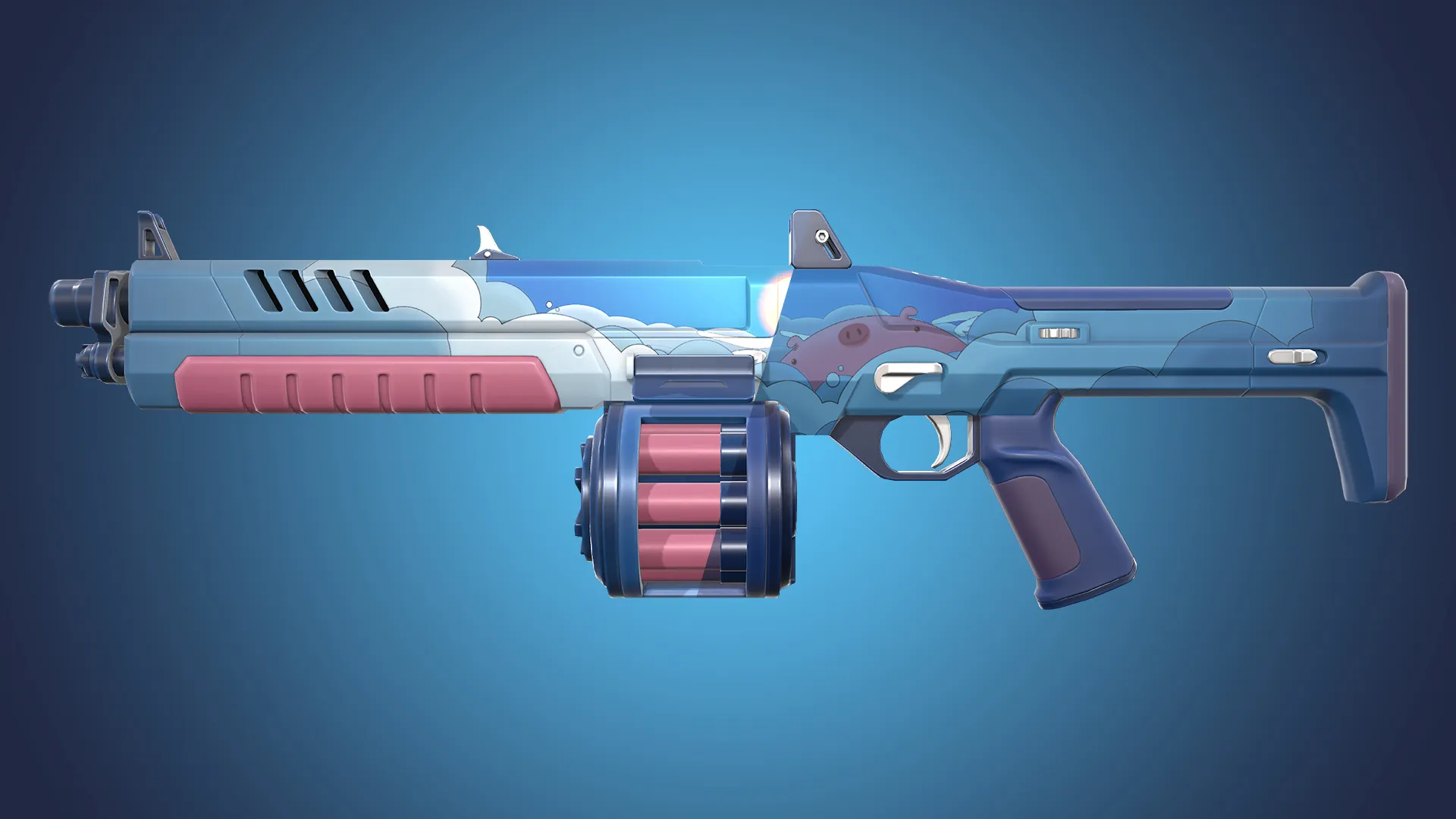 The "Divine Swine" skin on a weapon
