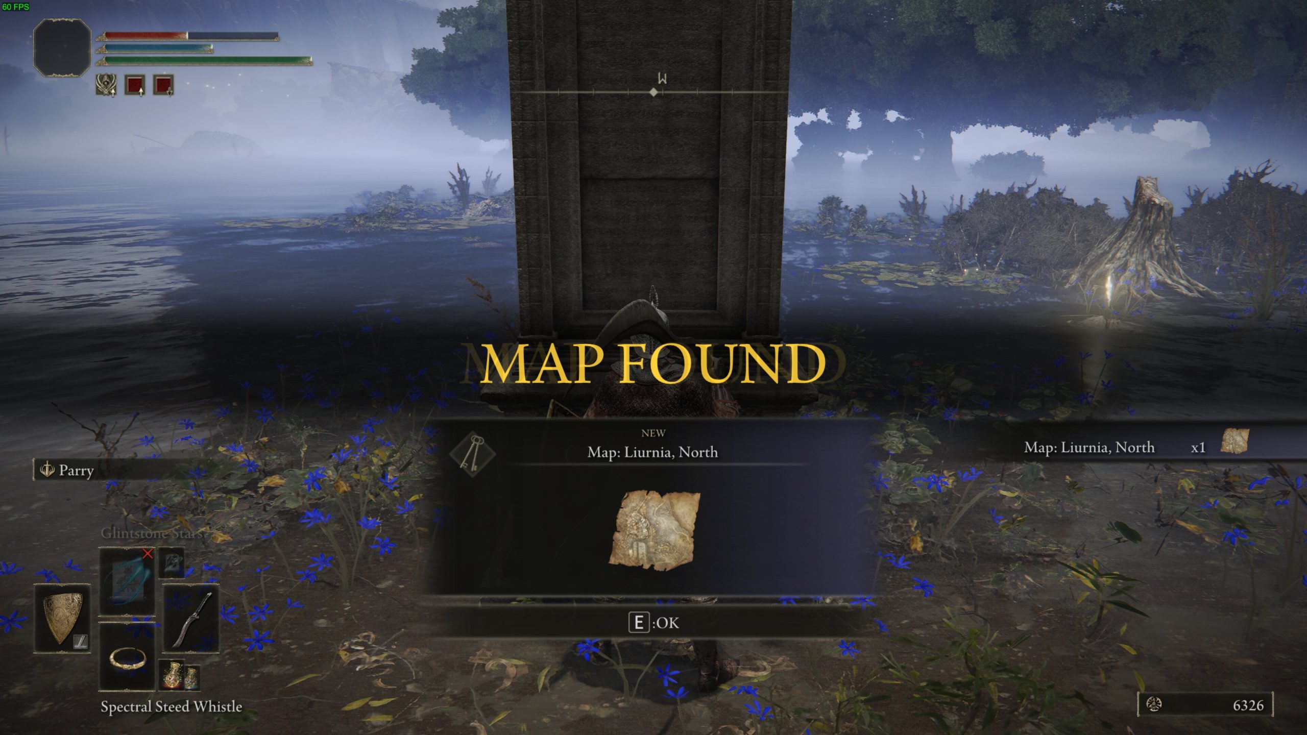 North Liurnia map in Elden Ring