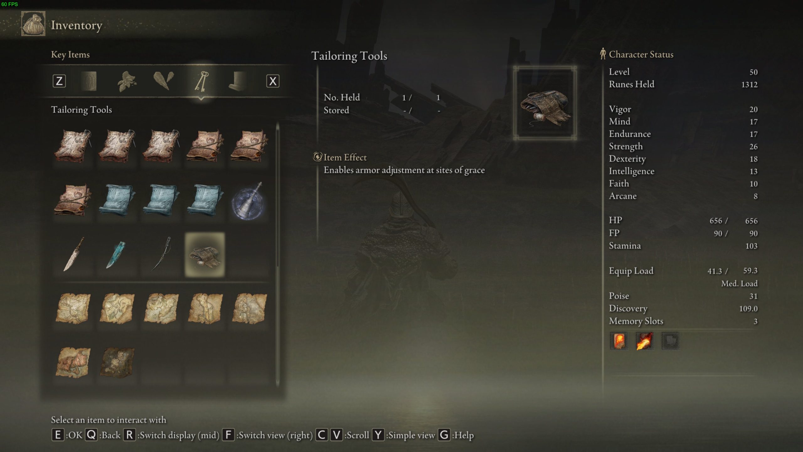 Tailoring Tools in Elden Ring