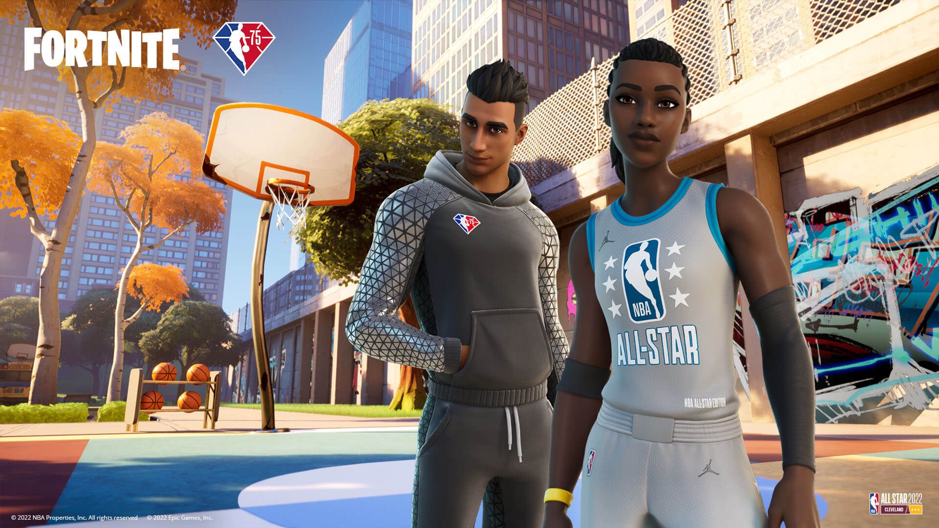 NBA skins and loading screen in fortnite