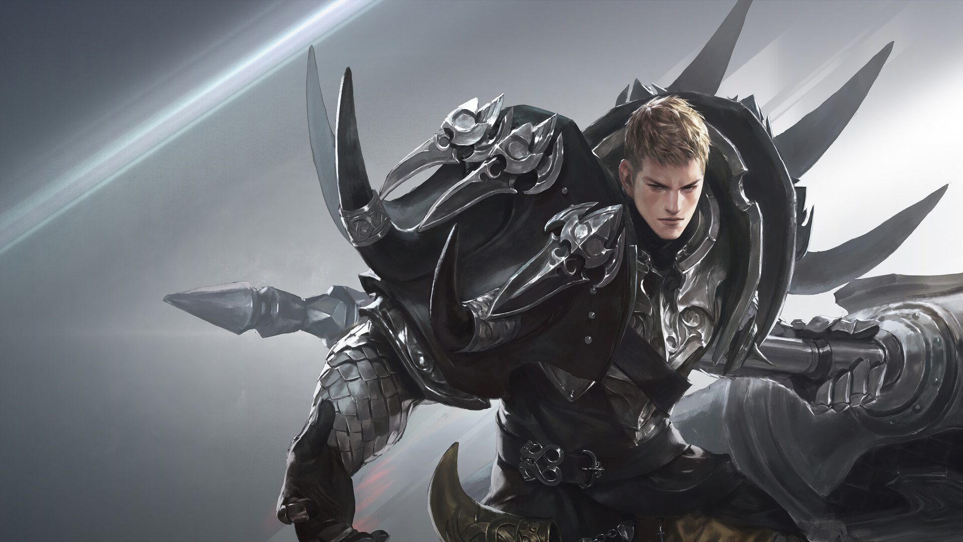 lost ark warrior with a shield on his back