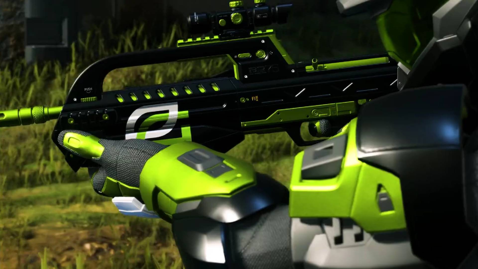 lime green OpTic Gaming skin Infinite