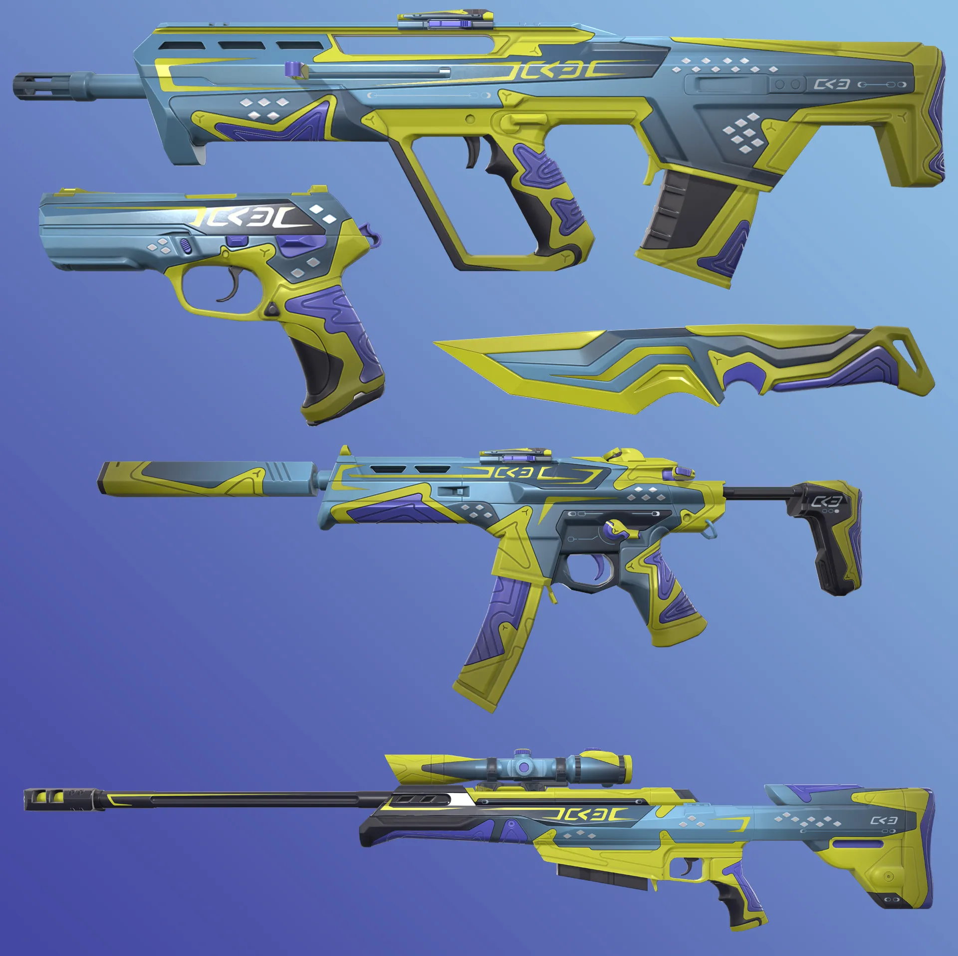 VALORANT Episode 4 Act 2 Battle Pass skin line