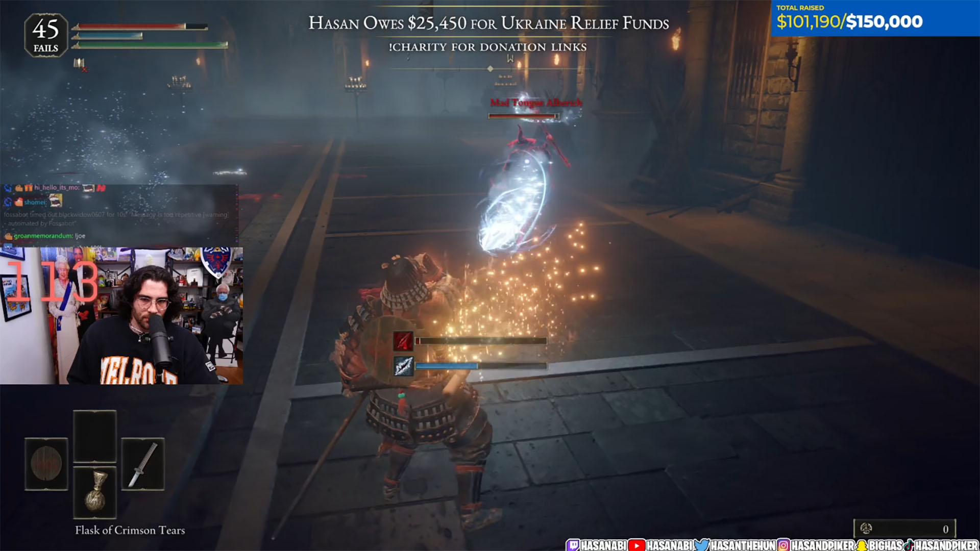 Hasan raises $100K for Ukraine with CARE