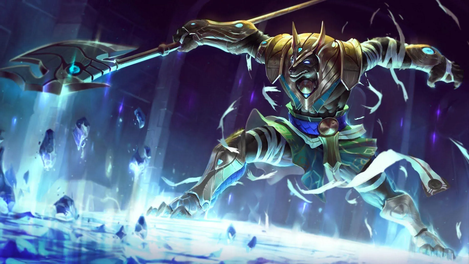 Nasus, traditionally a top laner, was locked in for the bot lane of BISONS ECLUB