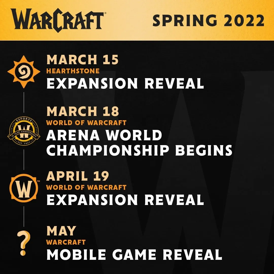 Blizzard's plans for this spring