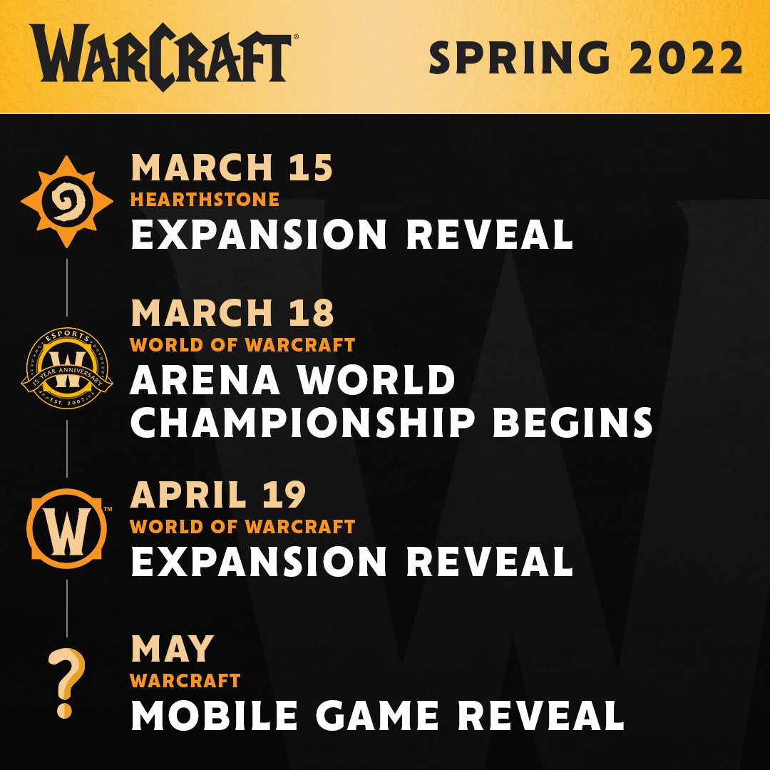 Hearthstone and World of Warcraft expansion reveal dates