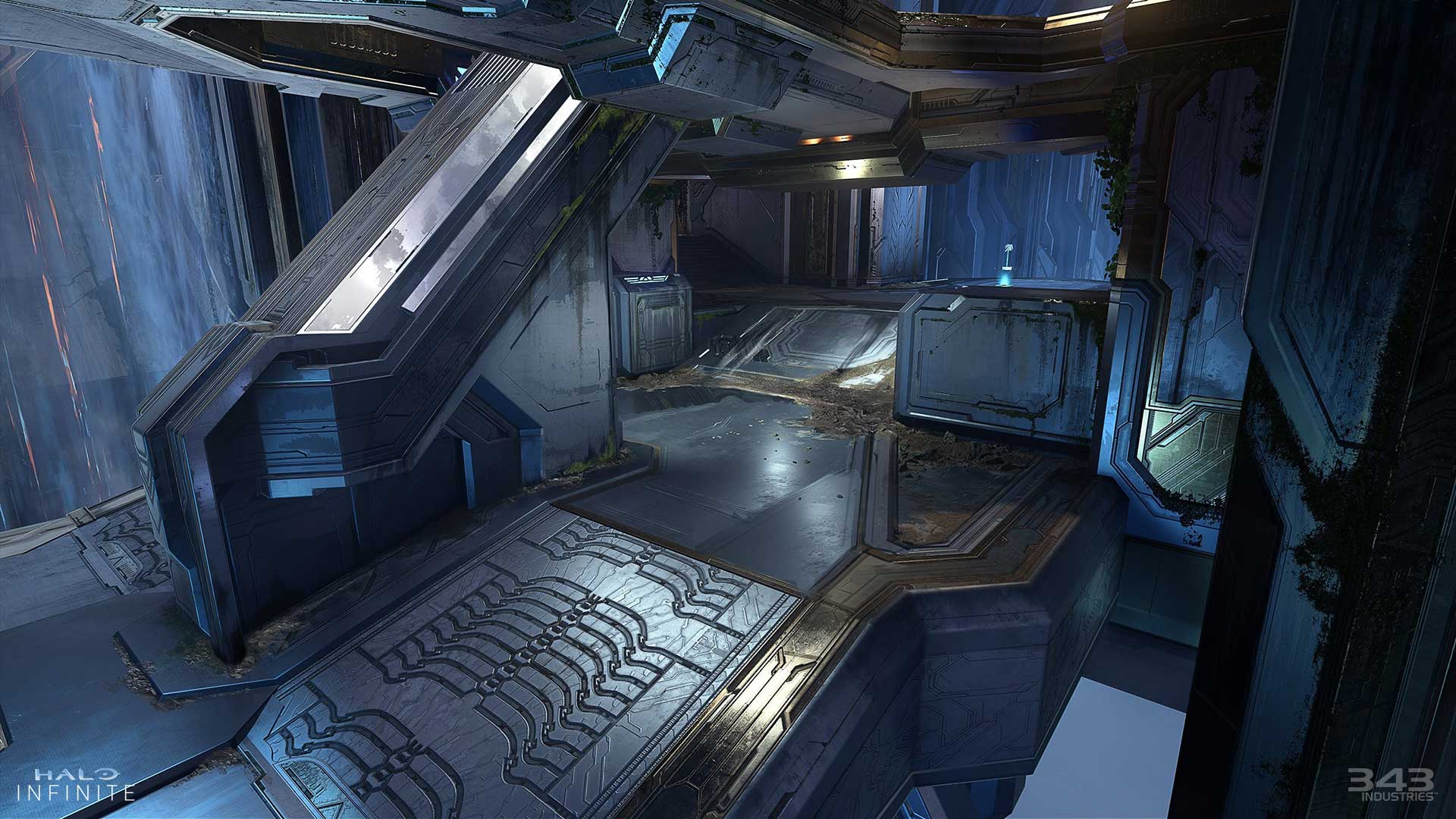 Concept art for Arena map Catalyst in Halo Infinite Season 2