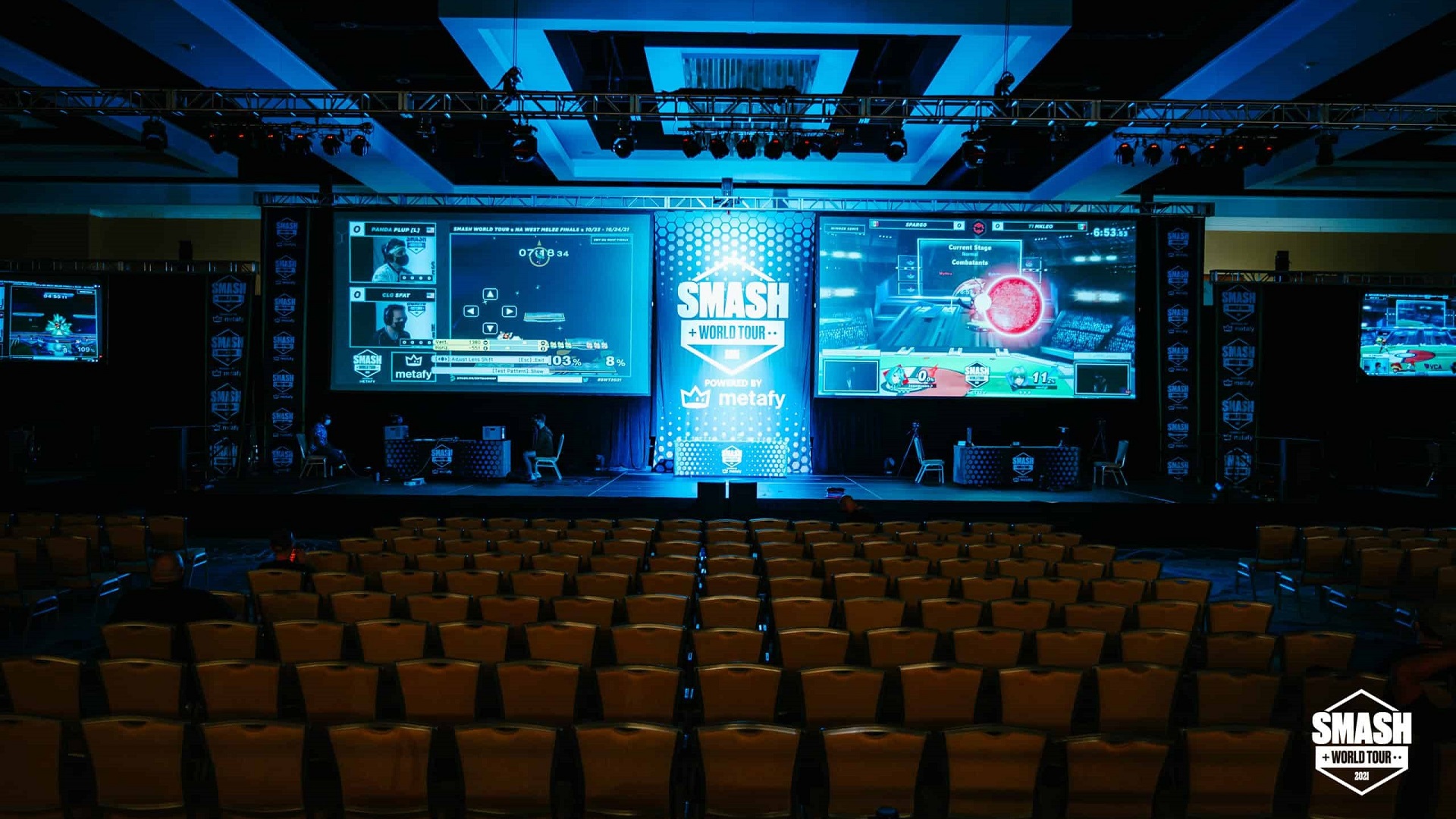 The venue for the 2021 SWTC. The 2022 Smash World Tour will feature 35 platinum and gold events.
