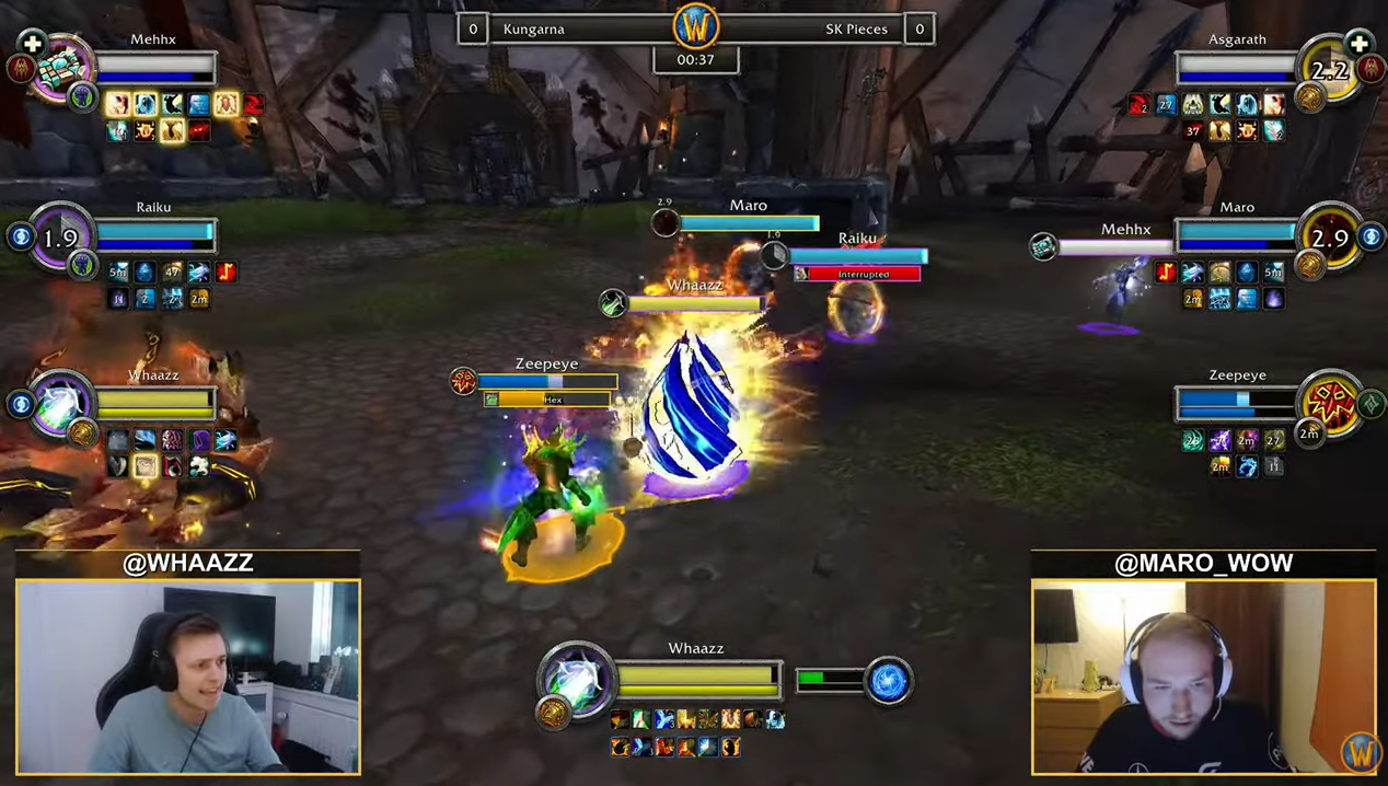 SK Pieces versus Kungarna during the World of Warcraft Arena World Championship