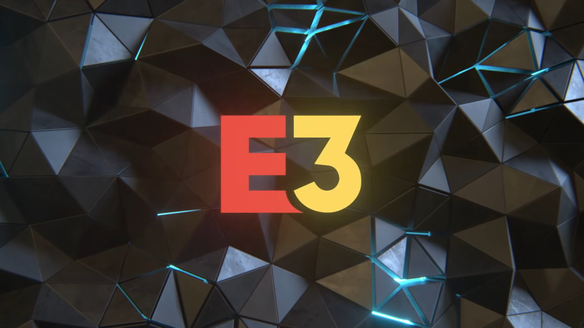 The E3 logo in its 2021 announcement trailer. E3 2022 has been canceled.