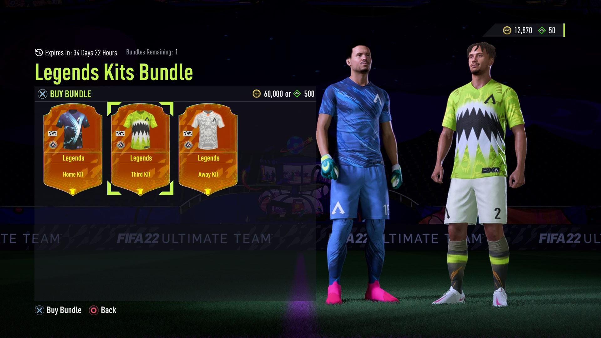 FIFA 22 Apex Legends jersey bundle