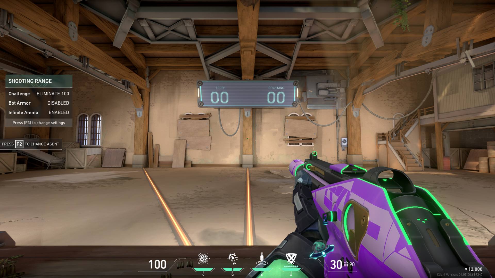 Boaster's VALORANT crosshair