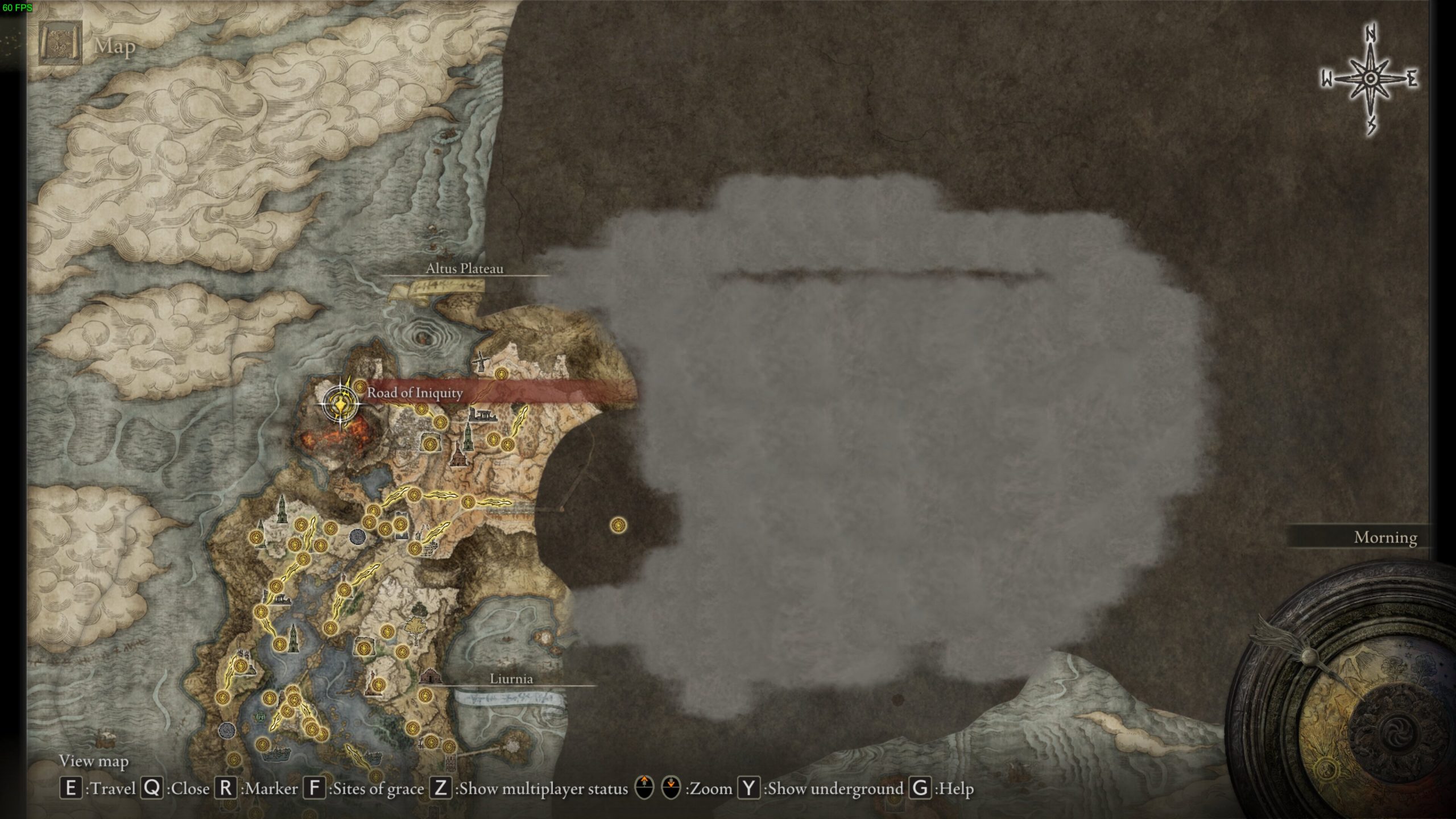 Mt. Gelmir map in Elden Ring