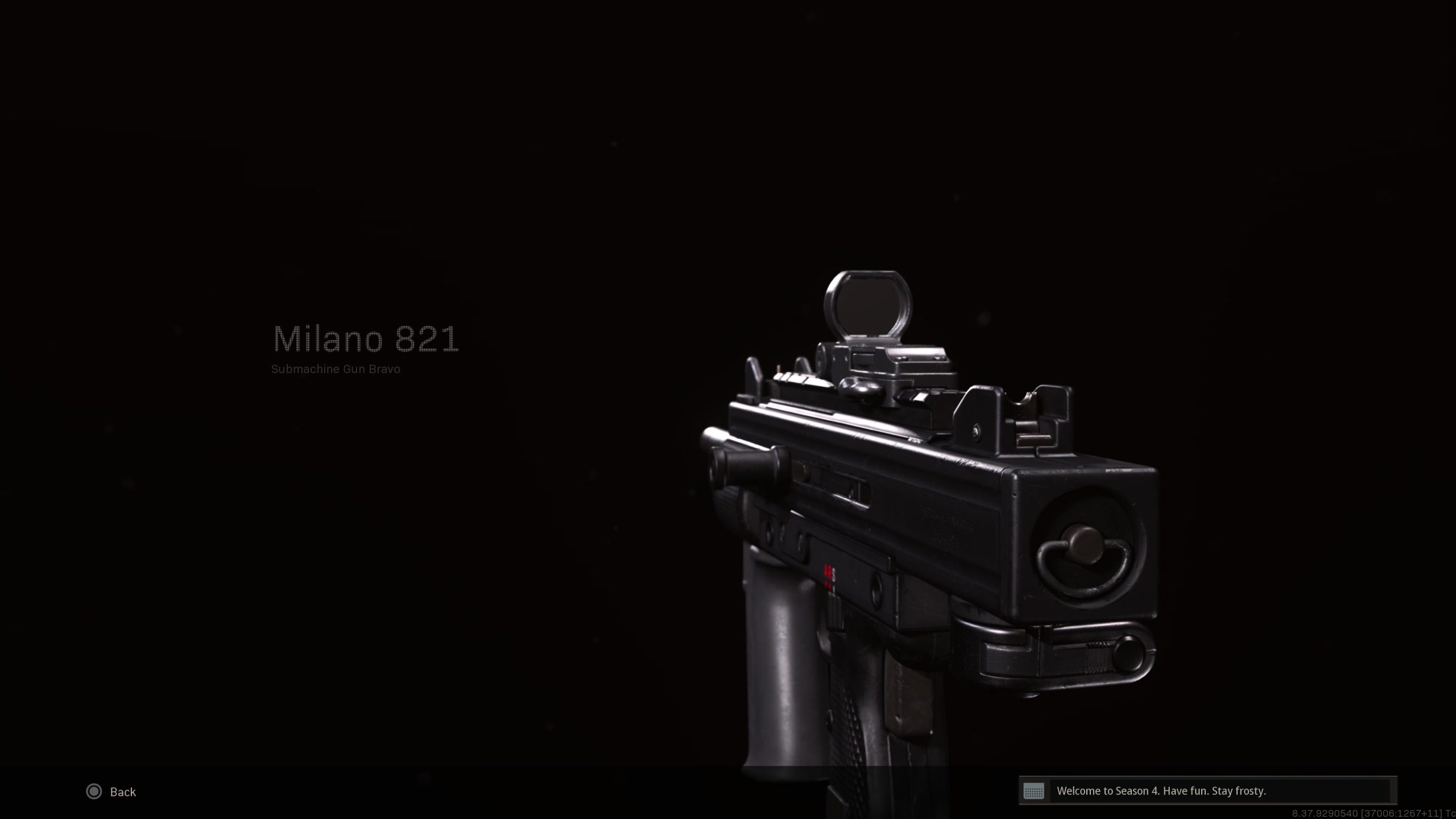 Milano 821 loadout in Warzone