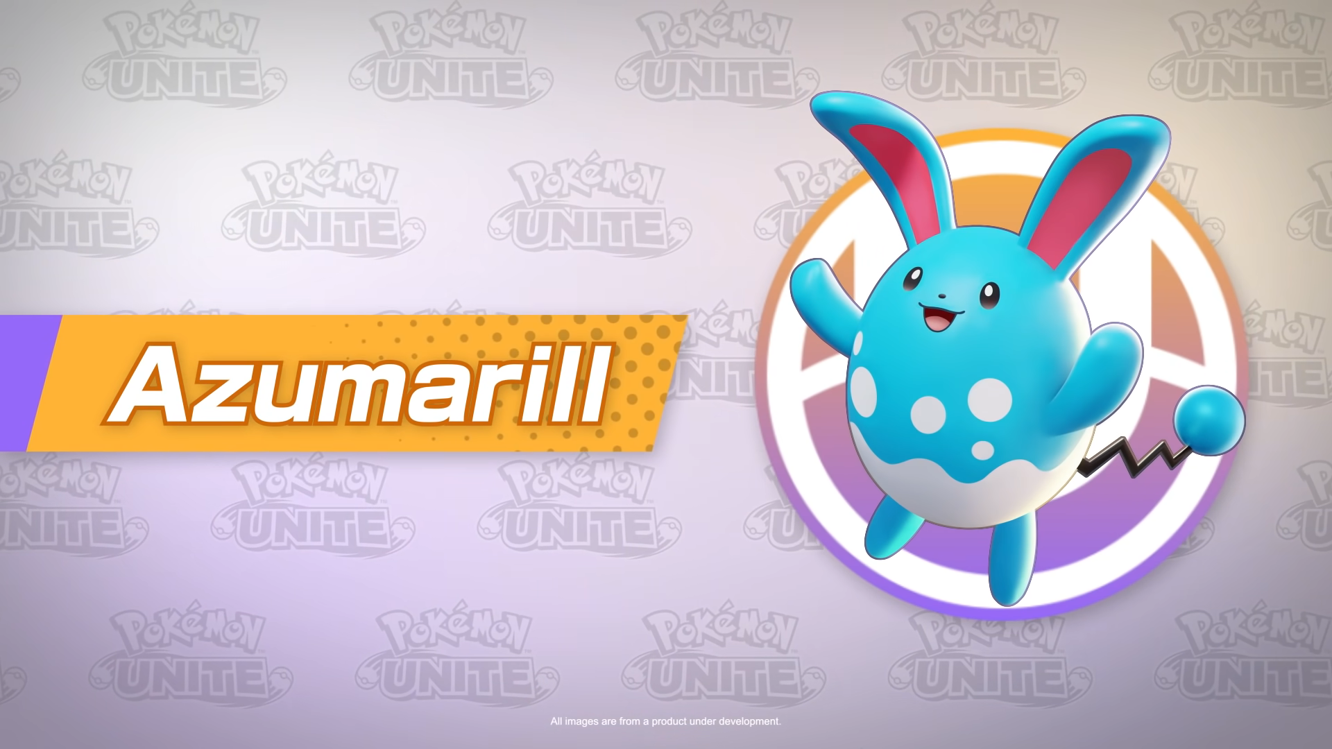 Azumarill in its Pokémon UNITE reveal trailer.