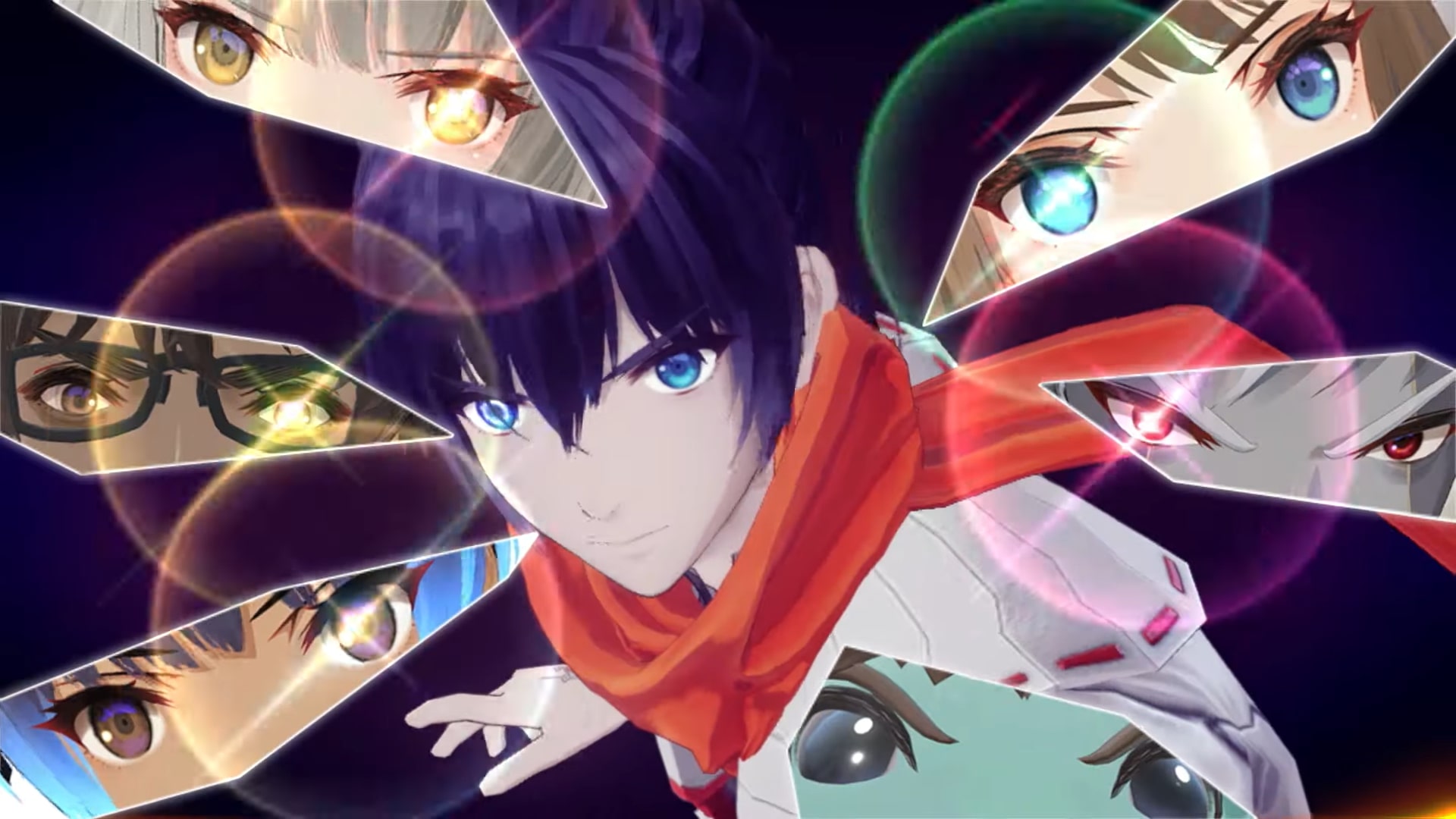 Seven characters team up for a Chain Attack in Xenoblade Chronicles 3, which has a July release date.
