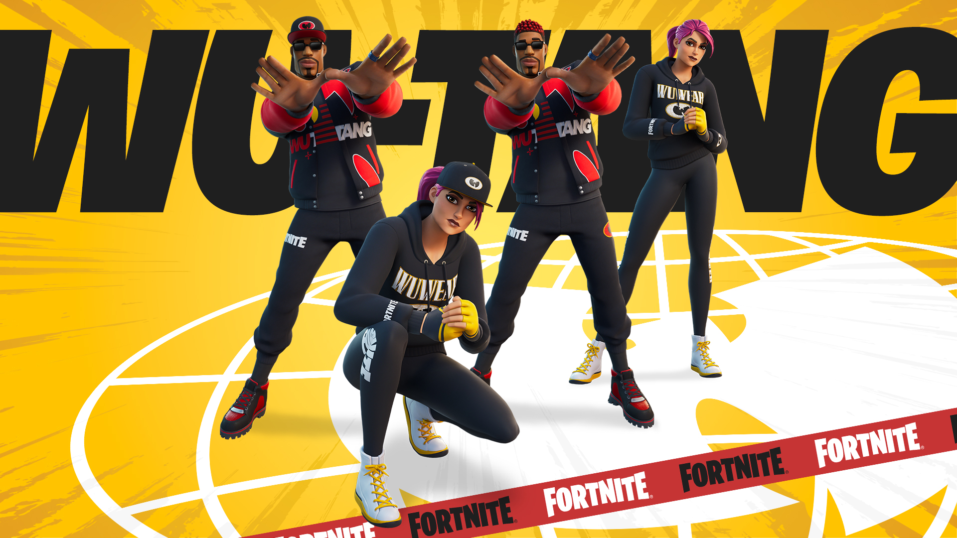 Wu-Tang outfits in Fortnite
