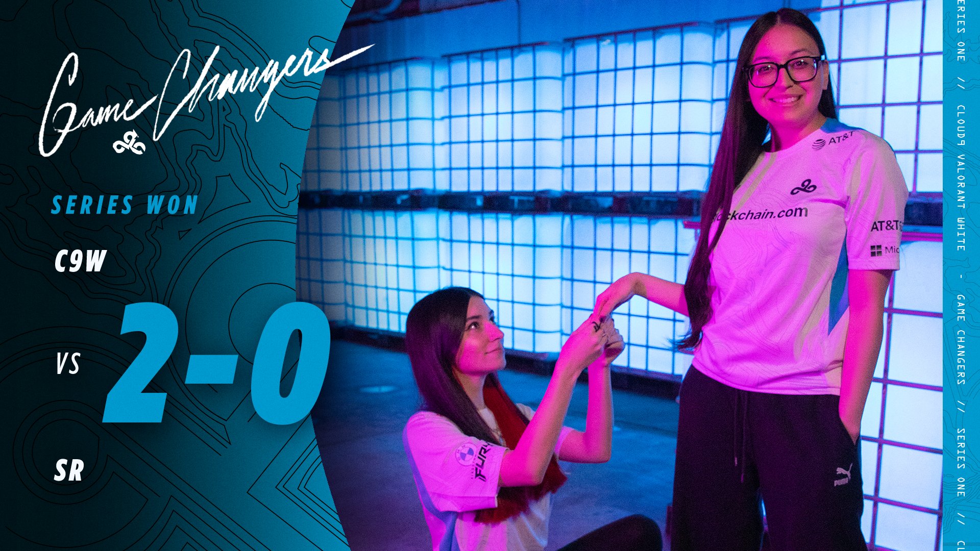 Cloud9 White are the first team to qualify for the 2022 NA VCT Game Changers grand finals after defeating Shopify Rebellion 2-0