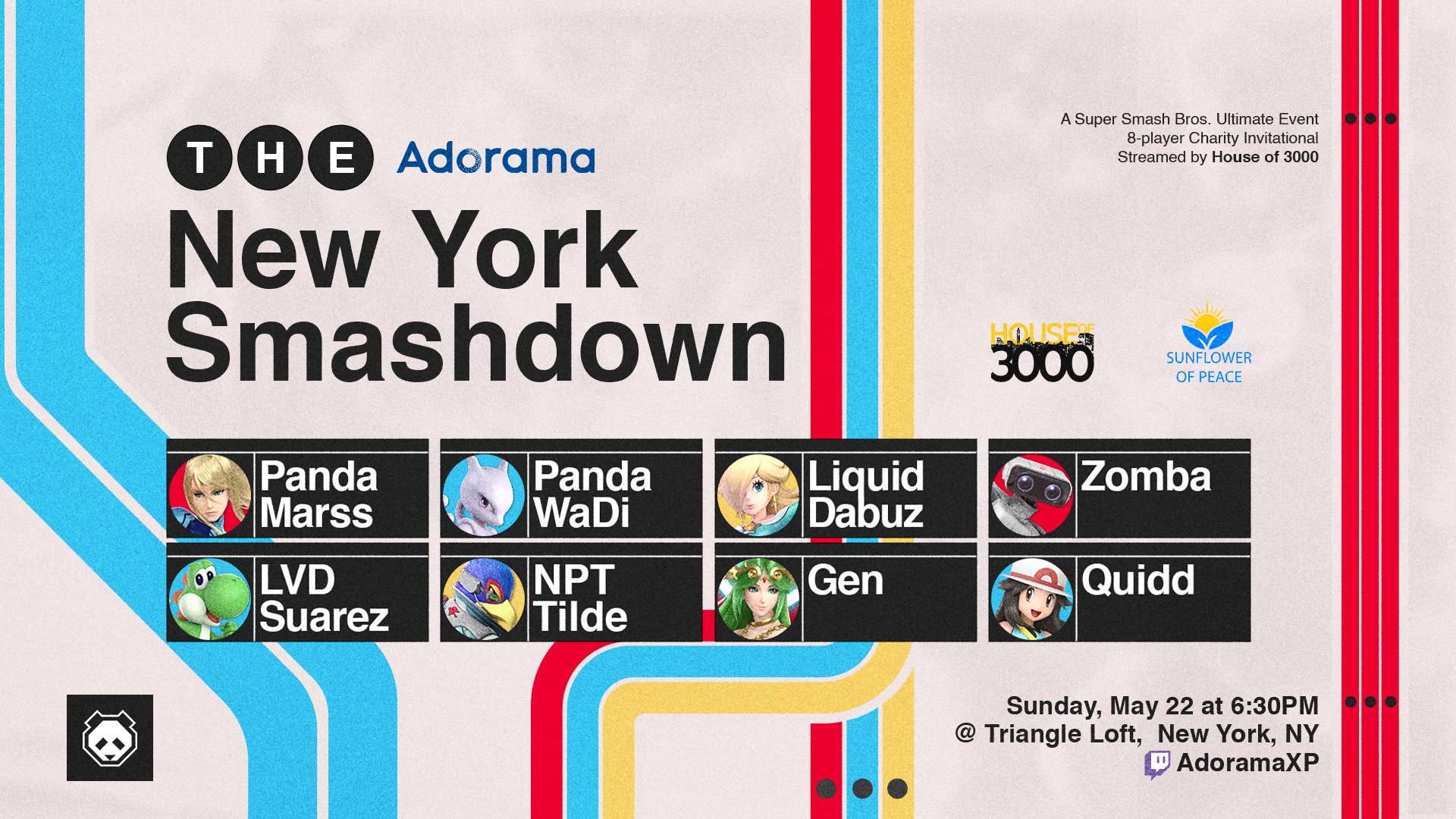 The graphic announcing The New York Smashdown