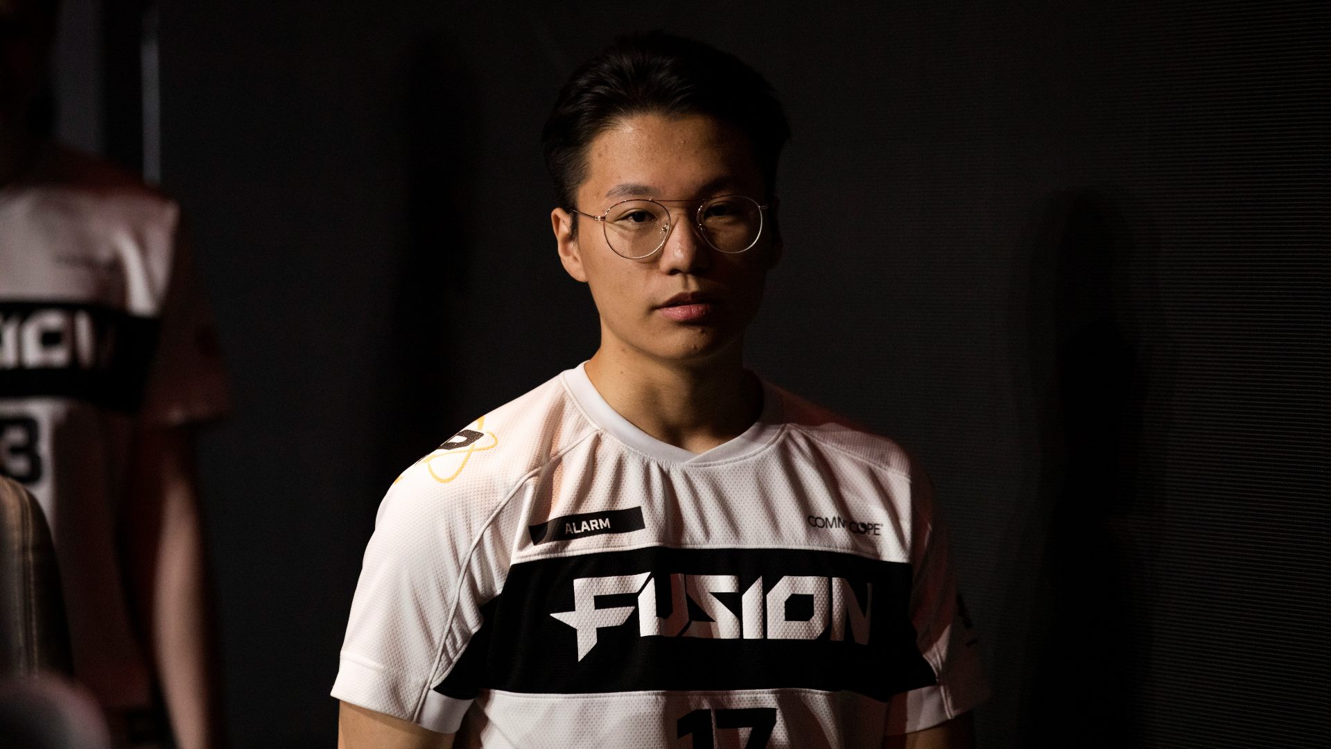 Alarm, walking on stage for Overwatch League in 2020.