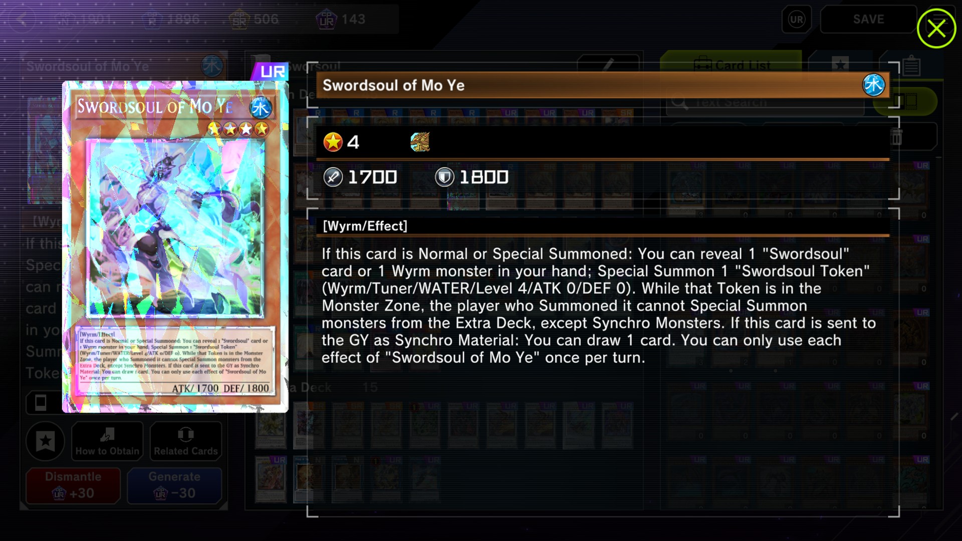 Swordsoul Yu-Gi-Oh! Master Duel
