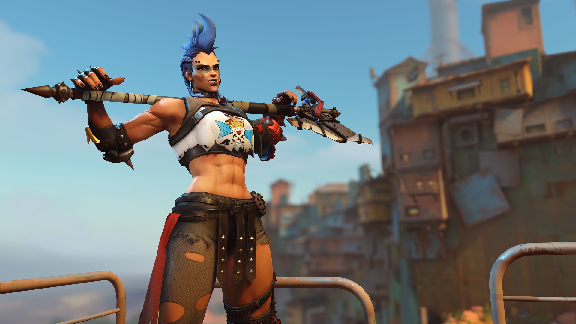 Junker Queen has been revealed as the next hero coming to Overwatch 2 on its October 4 launch