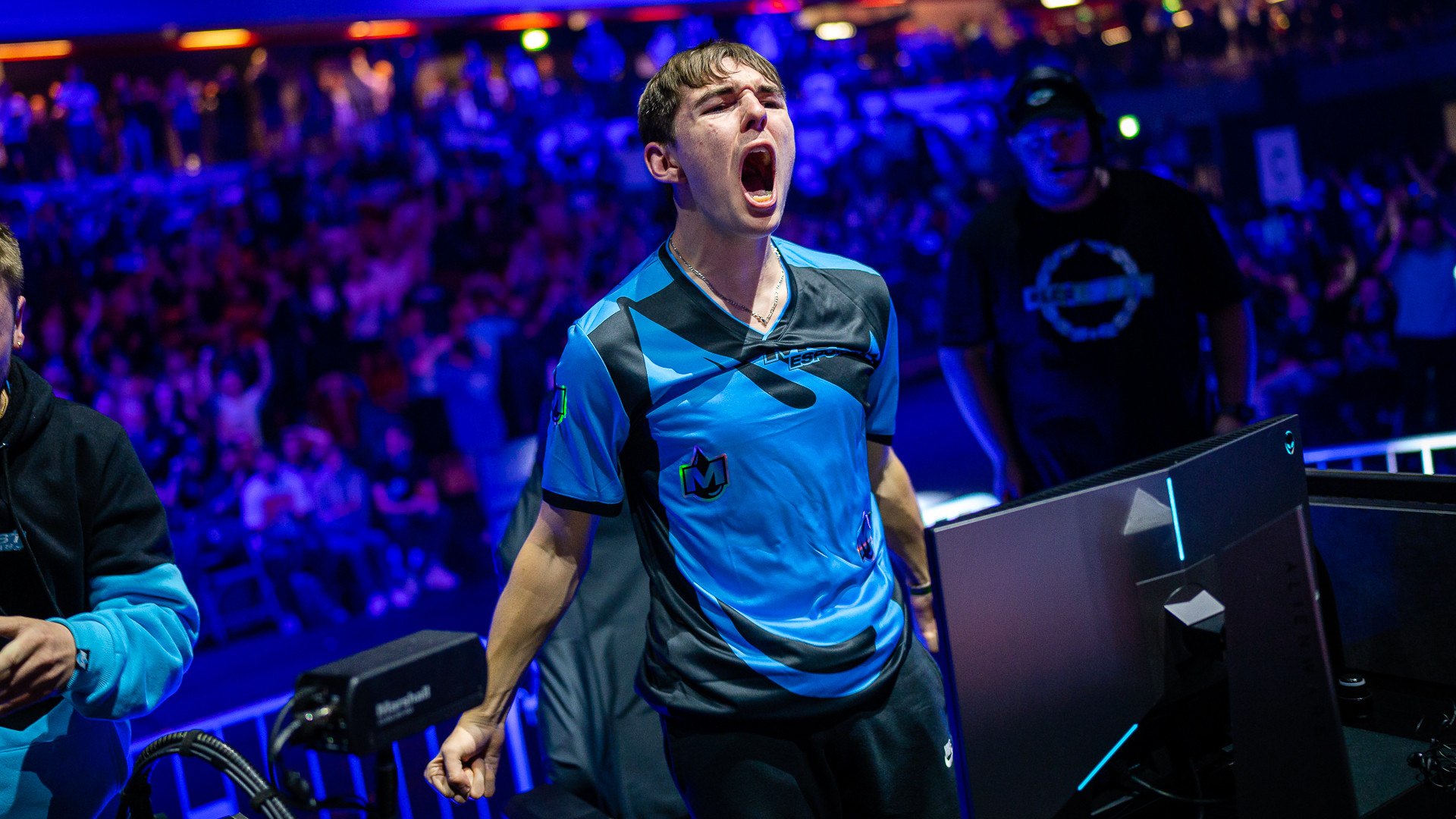 Vatira screams in extacy as Moist takes a win at the RLCS Spring Major