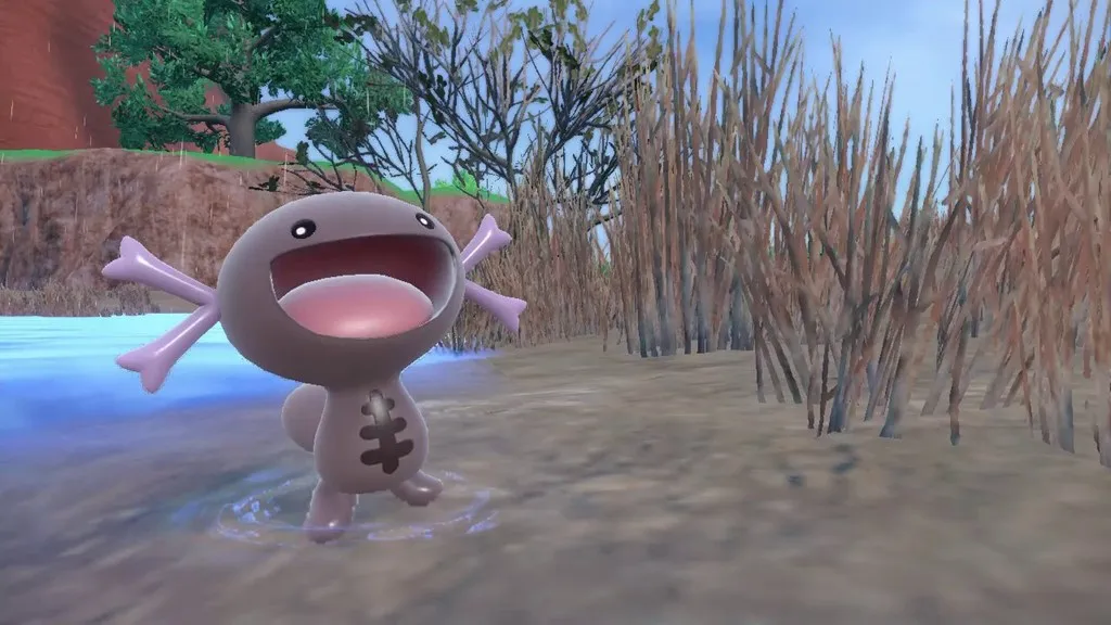 Wooper's new regional form in Pokémon Scarlet and Violet.