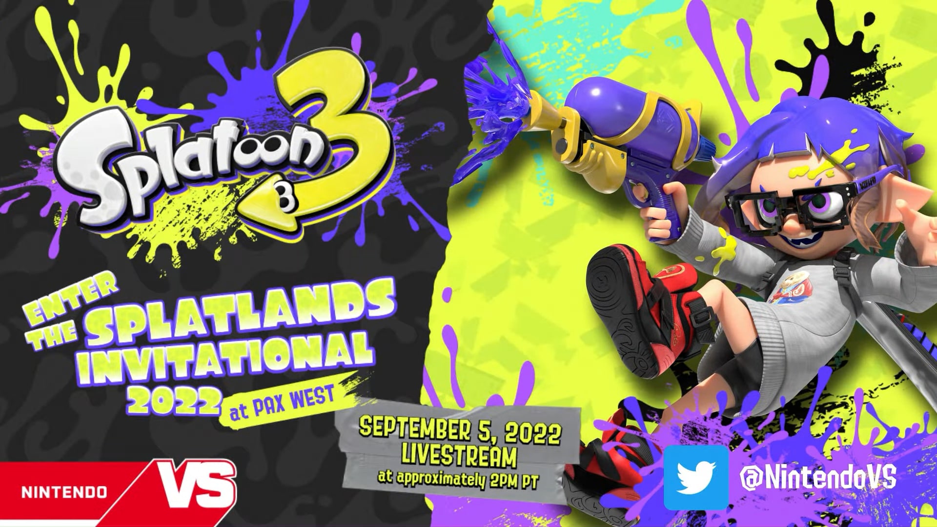 The logo for the Enter the Splatlands Invitational.