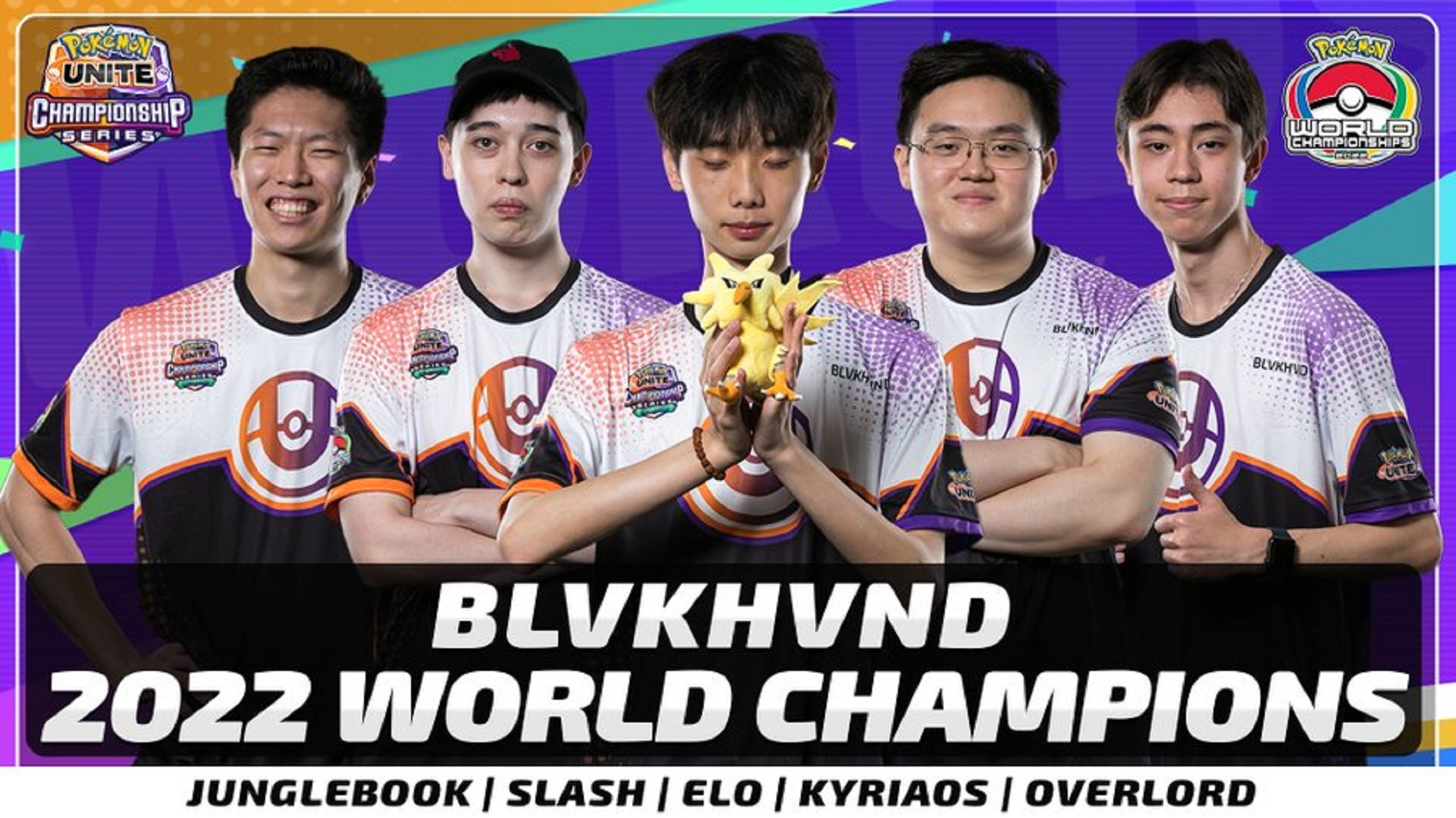 Pokémon UNITE World Championships winners graphic