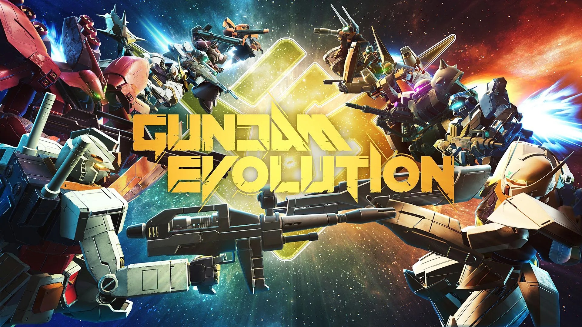 Gundam Evolution's key visuals featuring mobile suits from across its vast franchise