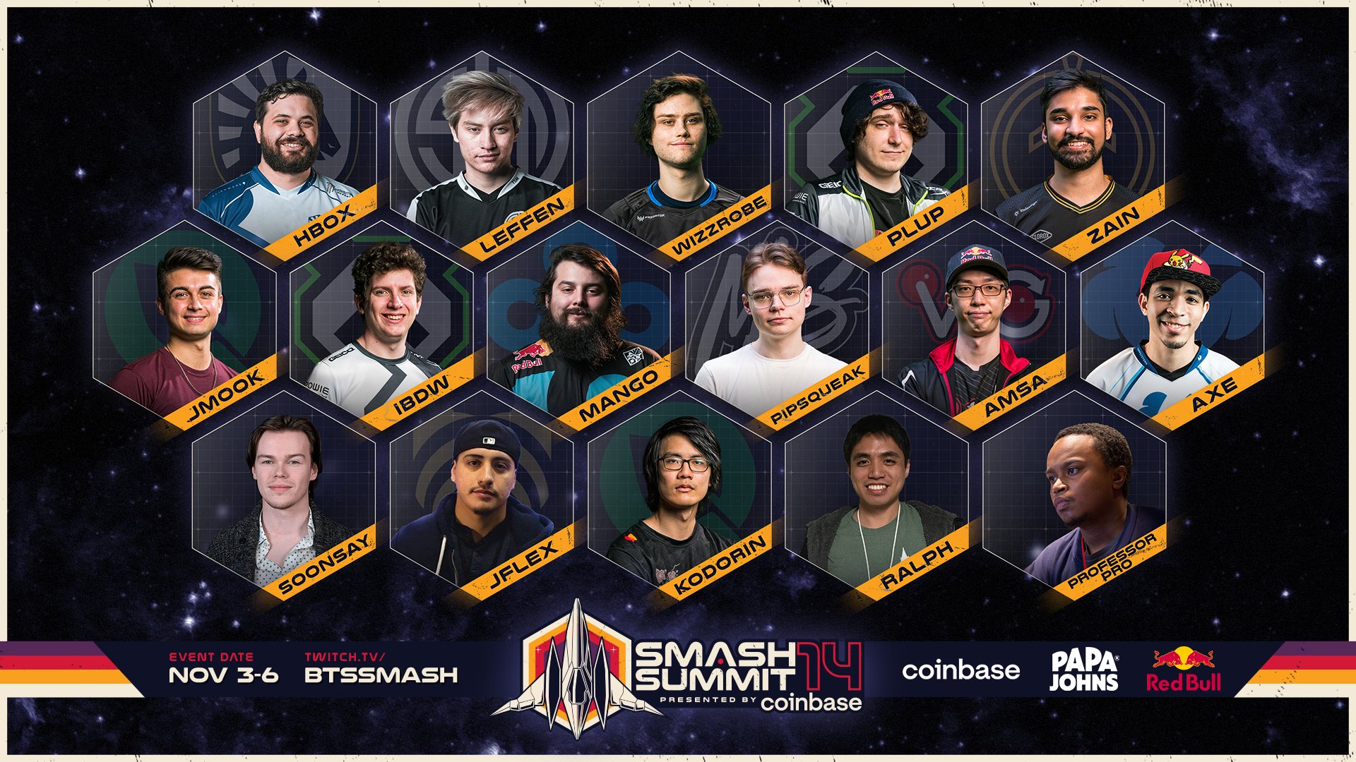Graphic depicting the Smash Summit 14 attendees