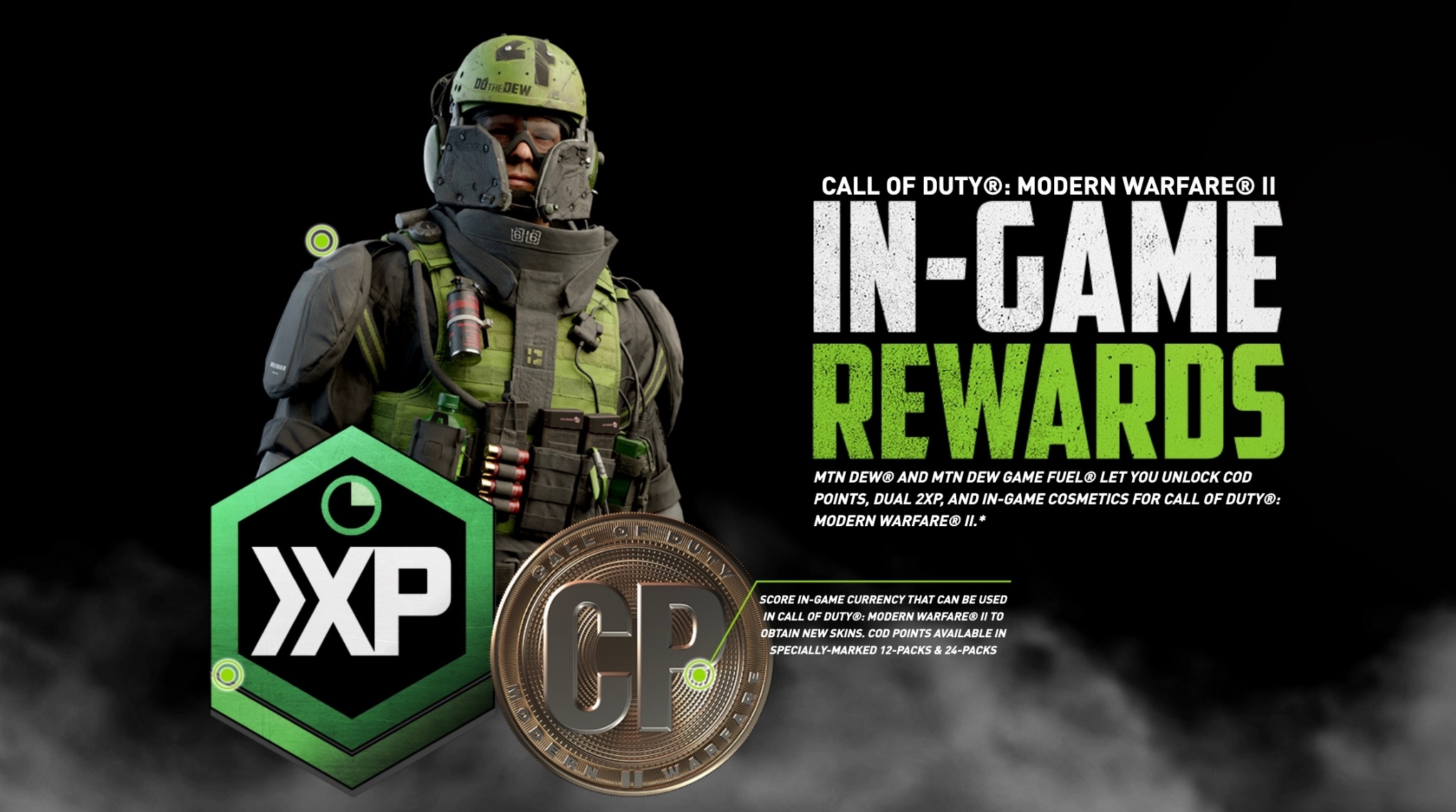 MW2 double xp codes for Mtn. Dew Little Caesar's