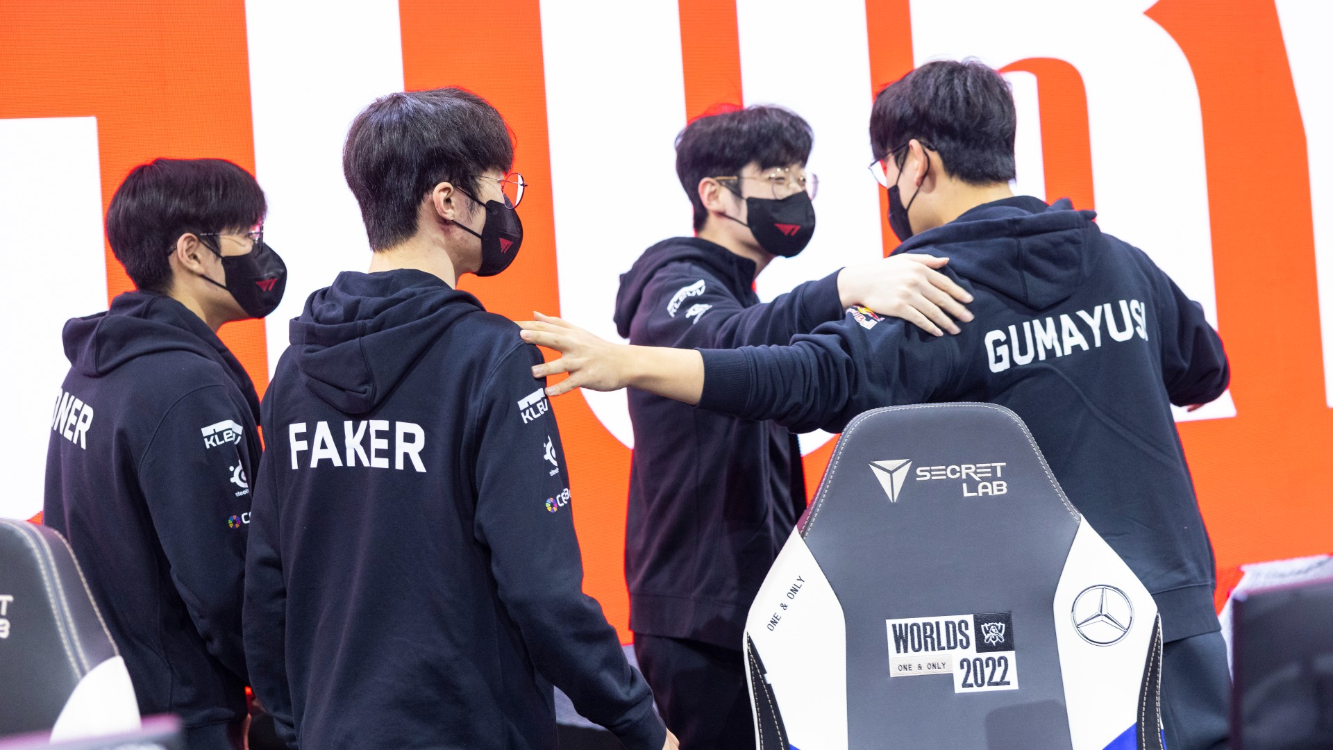 Faker Worlds 2022 League of Legends T1 Faker Gumayusi Zeus Keria Oner