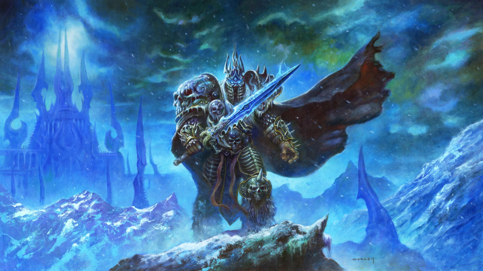 Death Knight hero art in Hearthstone