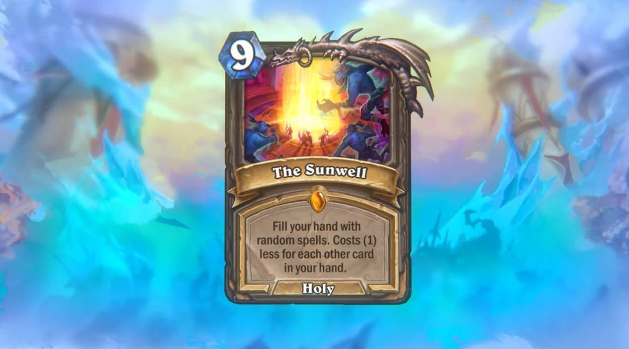 The Sunwell Legendary spell in Hearthstone