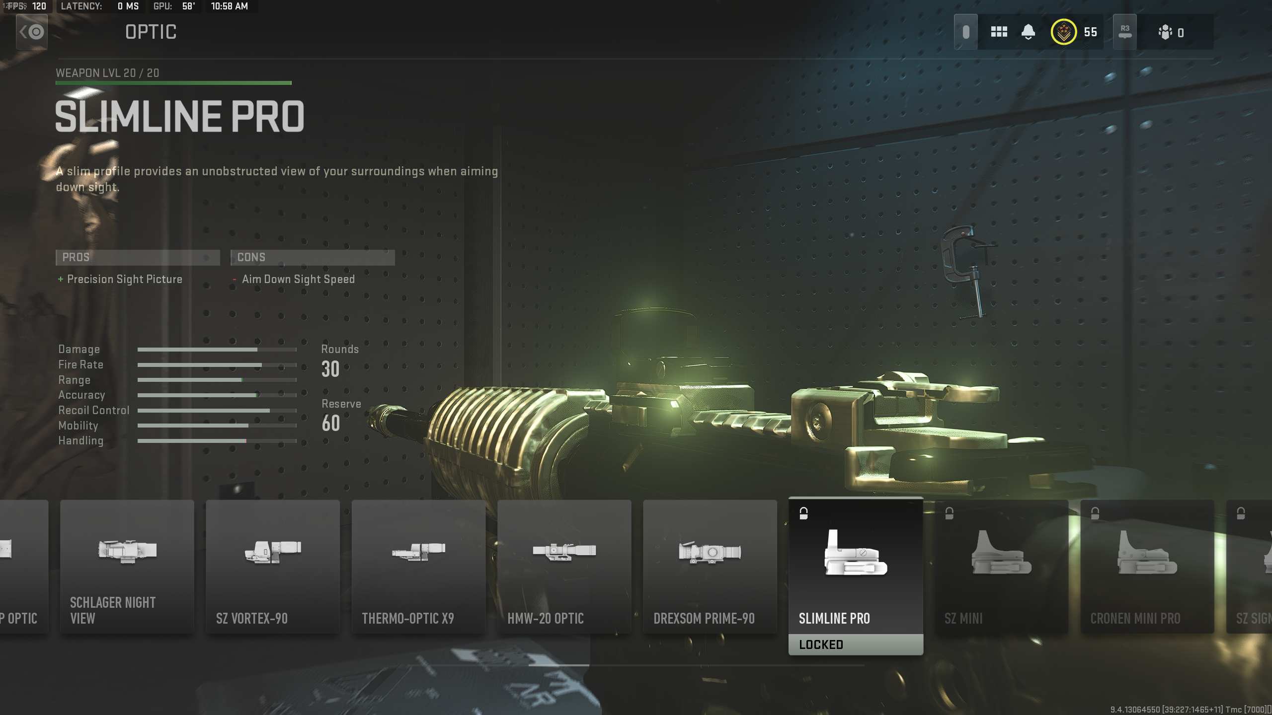 Modern Warfare 2 Slimeline Pro Optic