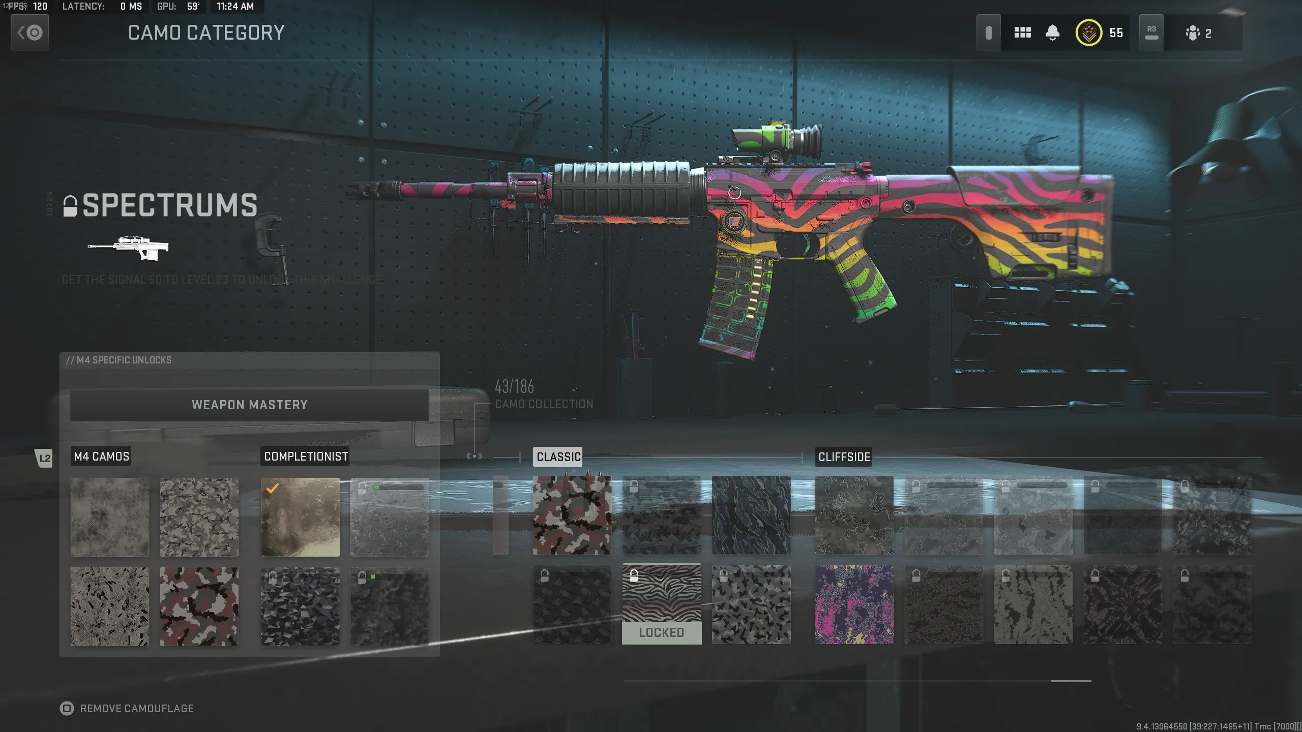 Spectrum camo Modern Warfare 2