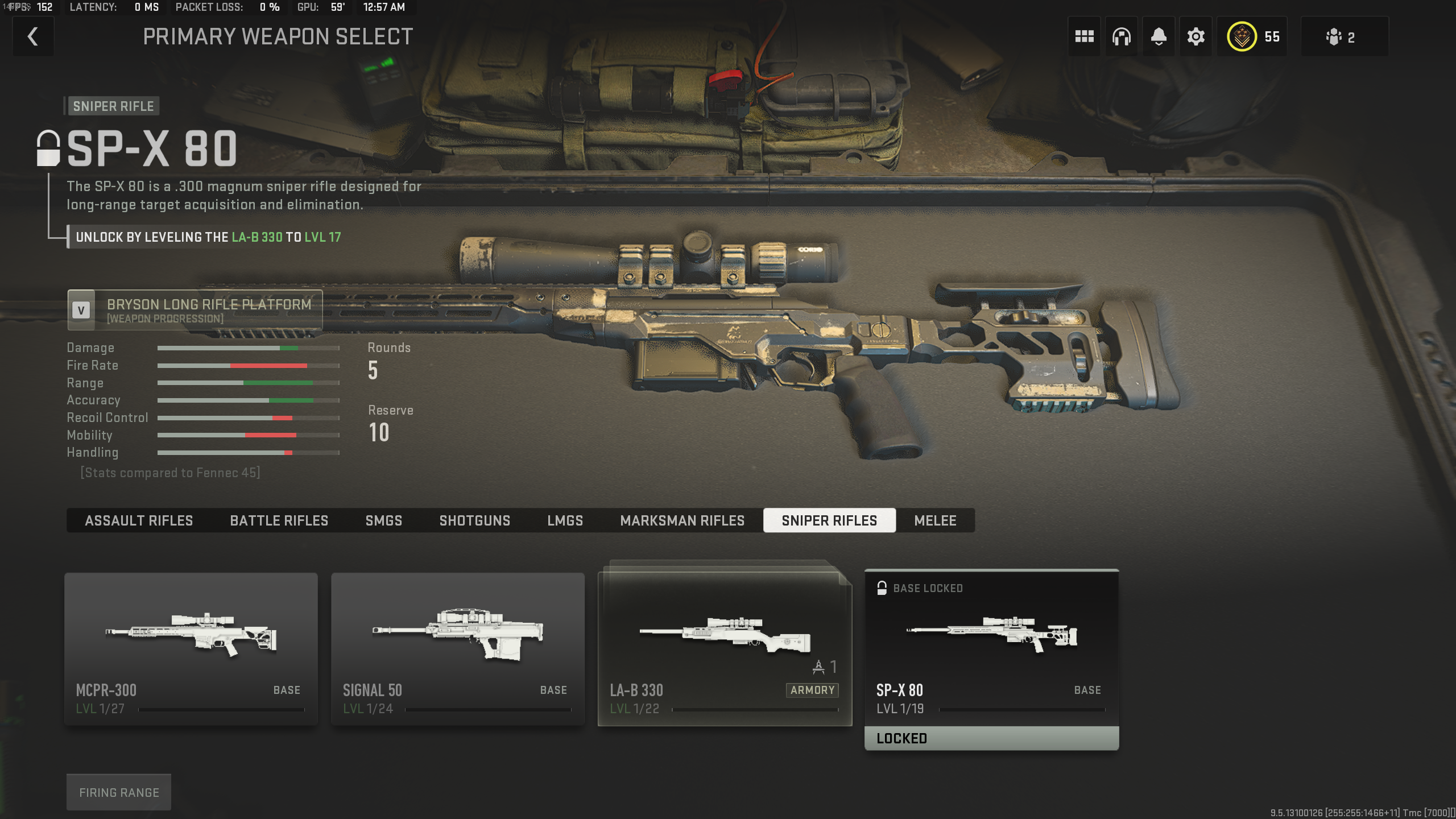 SP-X 80 loadout in Modern Warfare 2