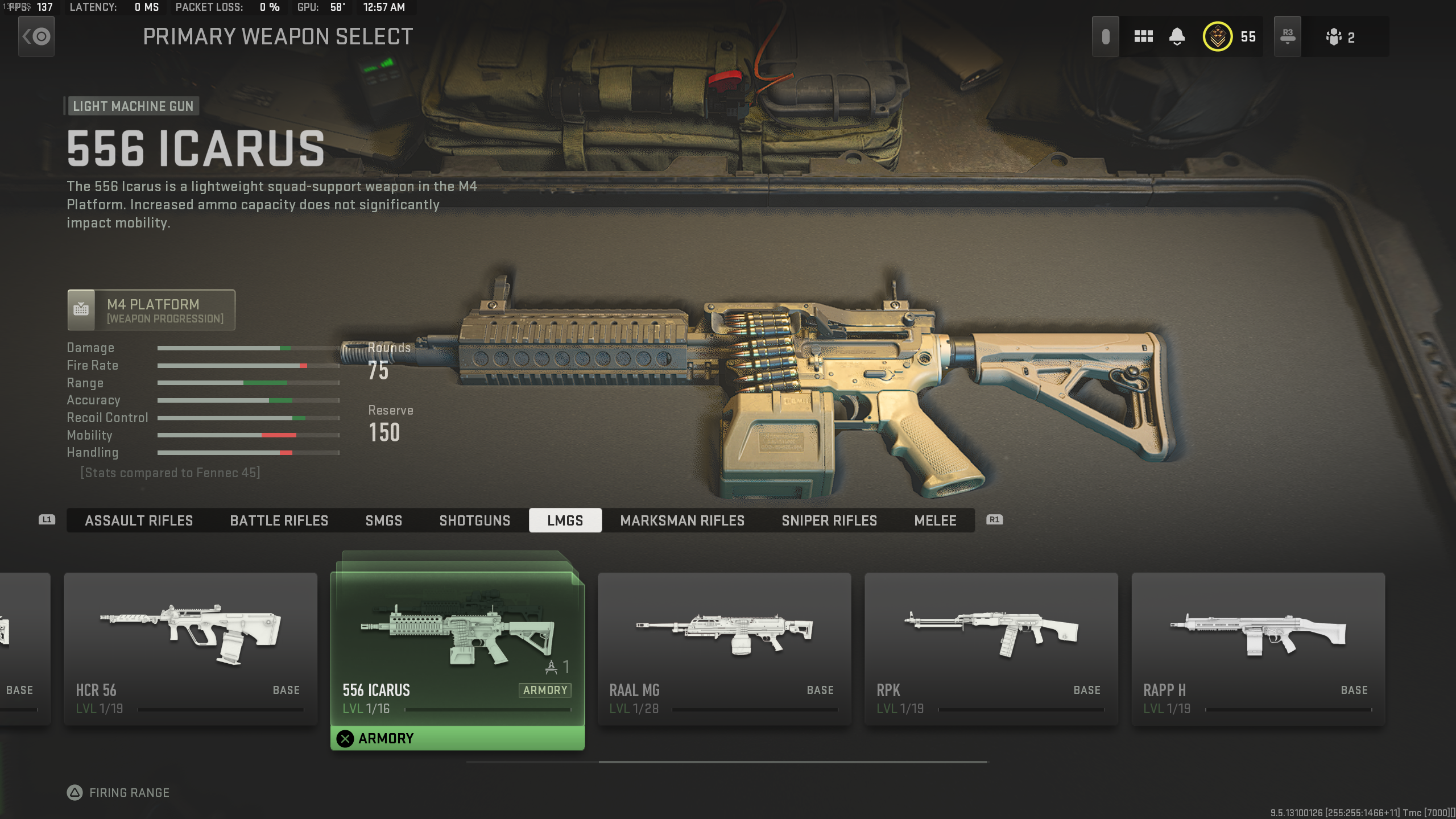 556 Icarus loadout in Modern Warfare 2
