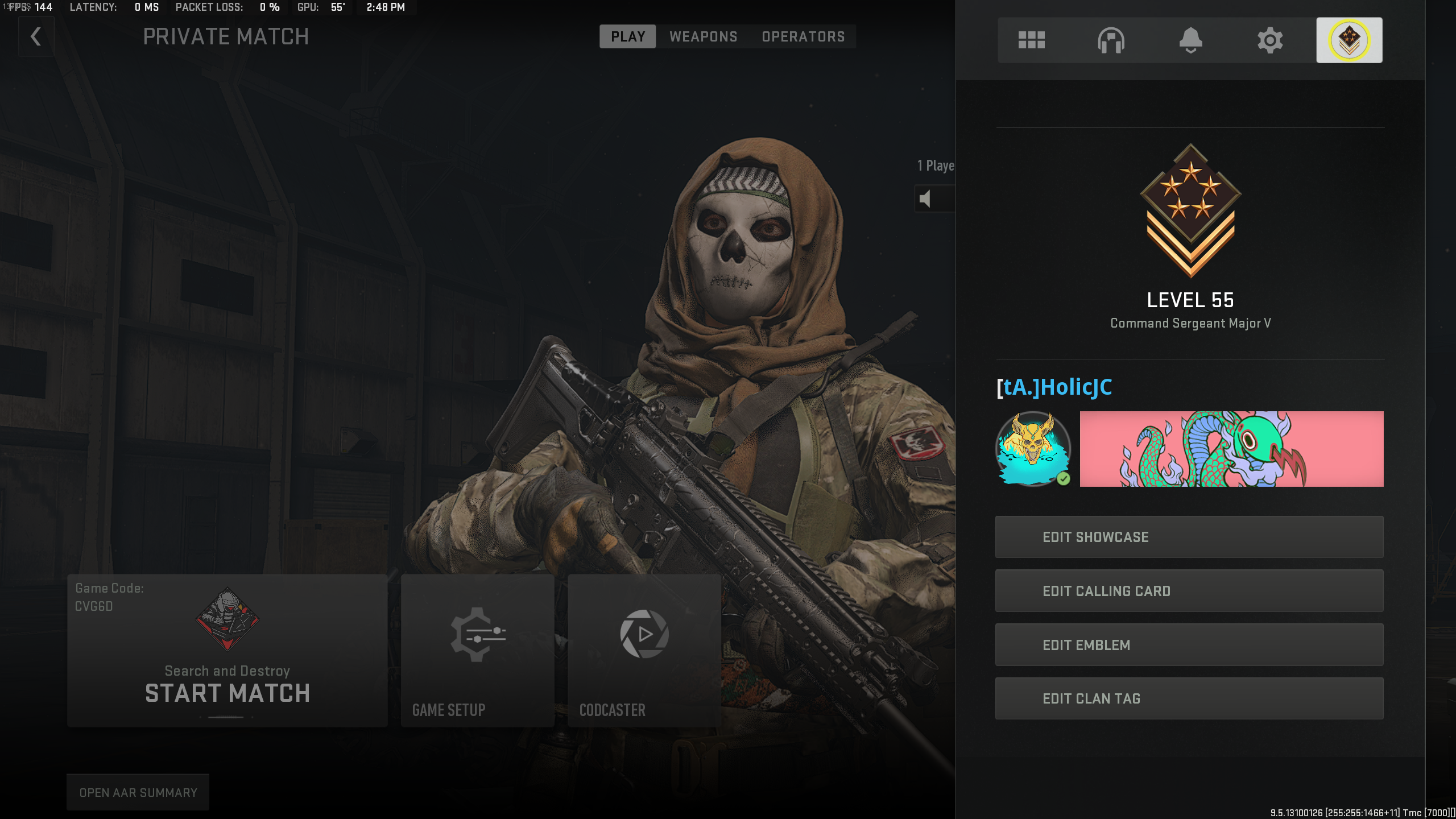 Calling Cards Modern Warfare 2