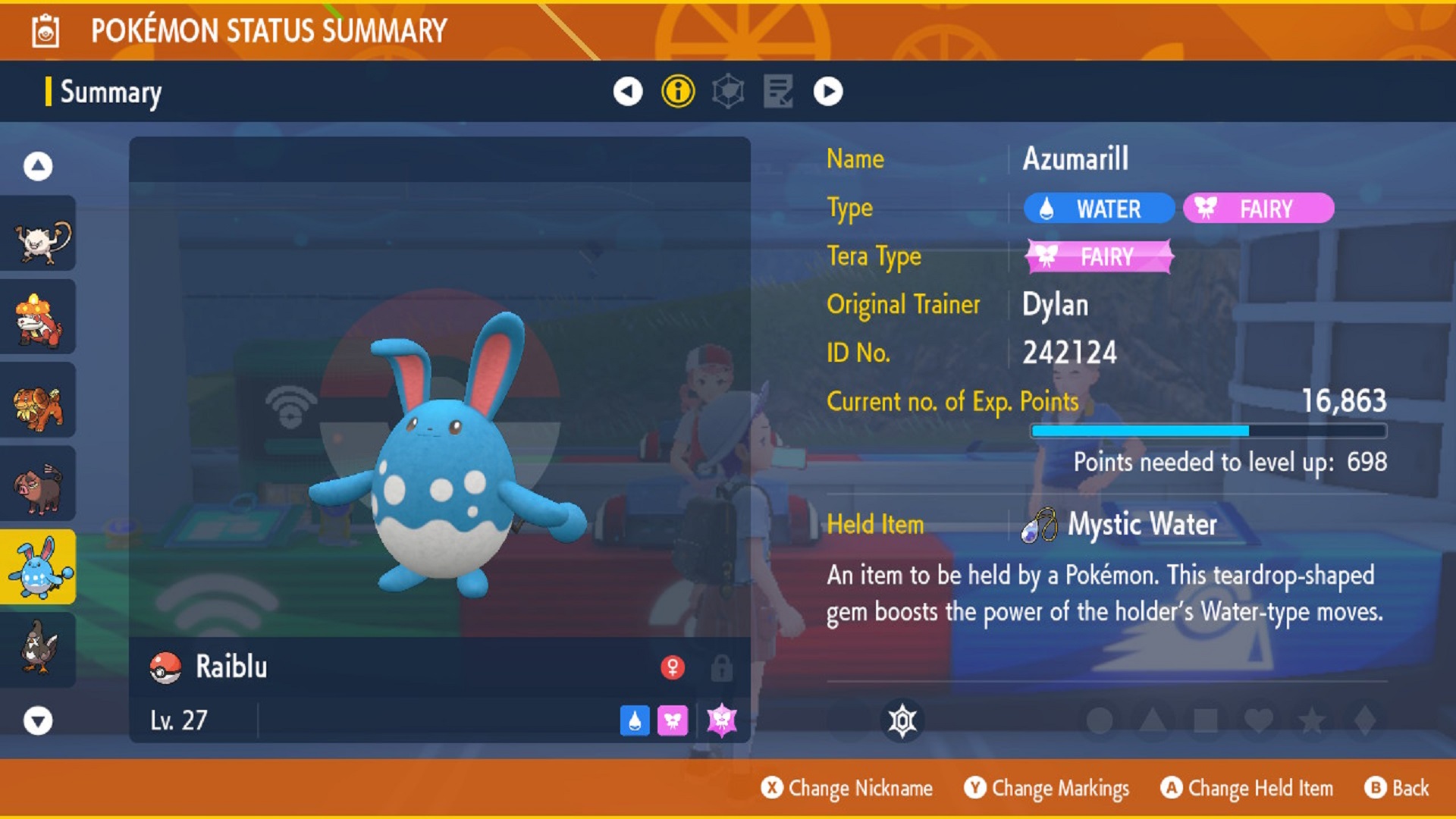 Azumarill in Pokémon Scarlet and Violet