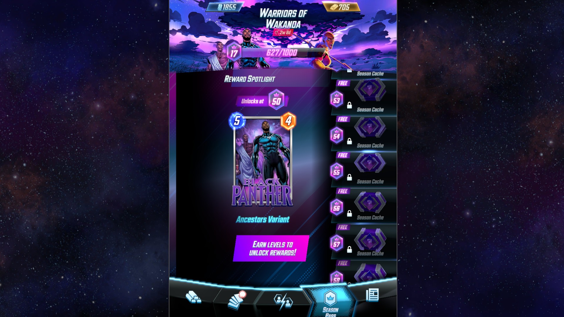 Marvel Snap Season Cache odds