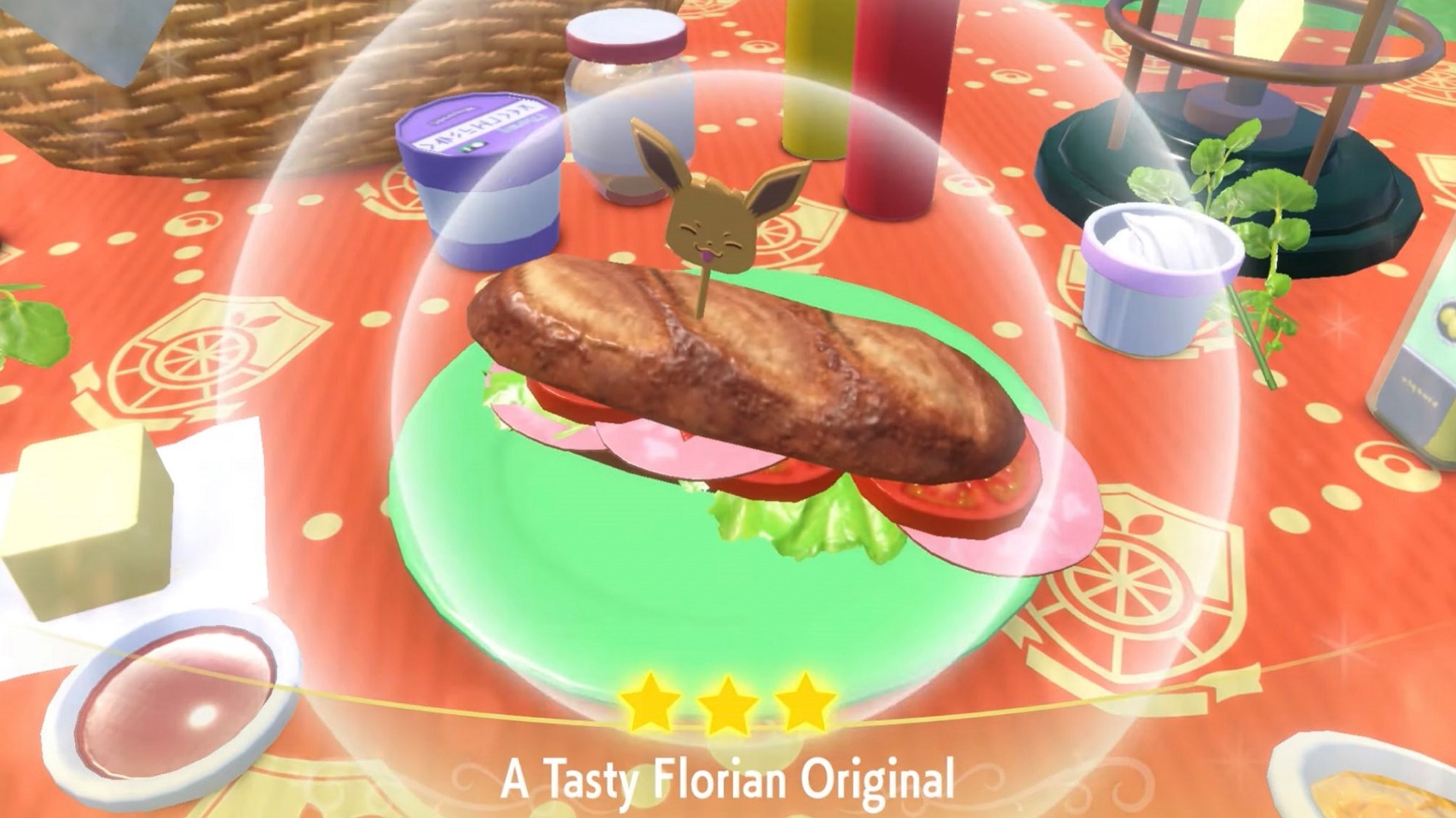 A sandwich in Pokémon Scarlet and Violet, which has recipes improving shiny odds.