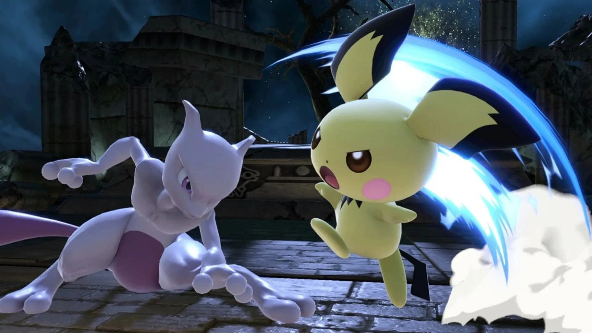 Pichu and Mewtwo in Smash Ultimate
