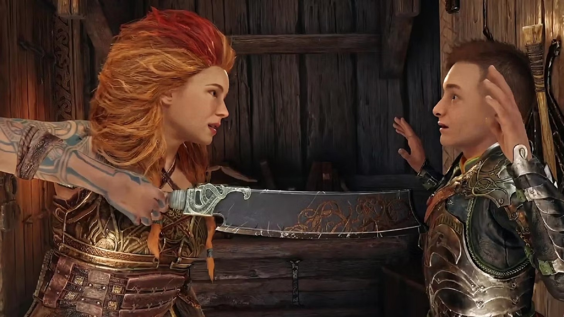 Thrud threatens Atreus
